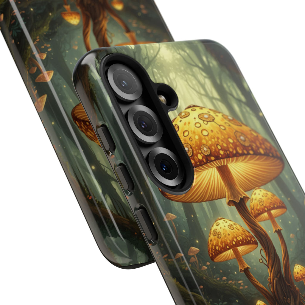 Mushroom Forest Tough Phone Case — Protective Fantasy Nature Design