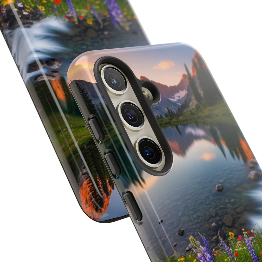 Mountain Wildflower Phone Case — Scenic Nature Tough Case
