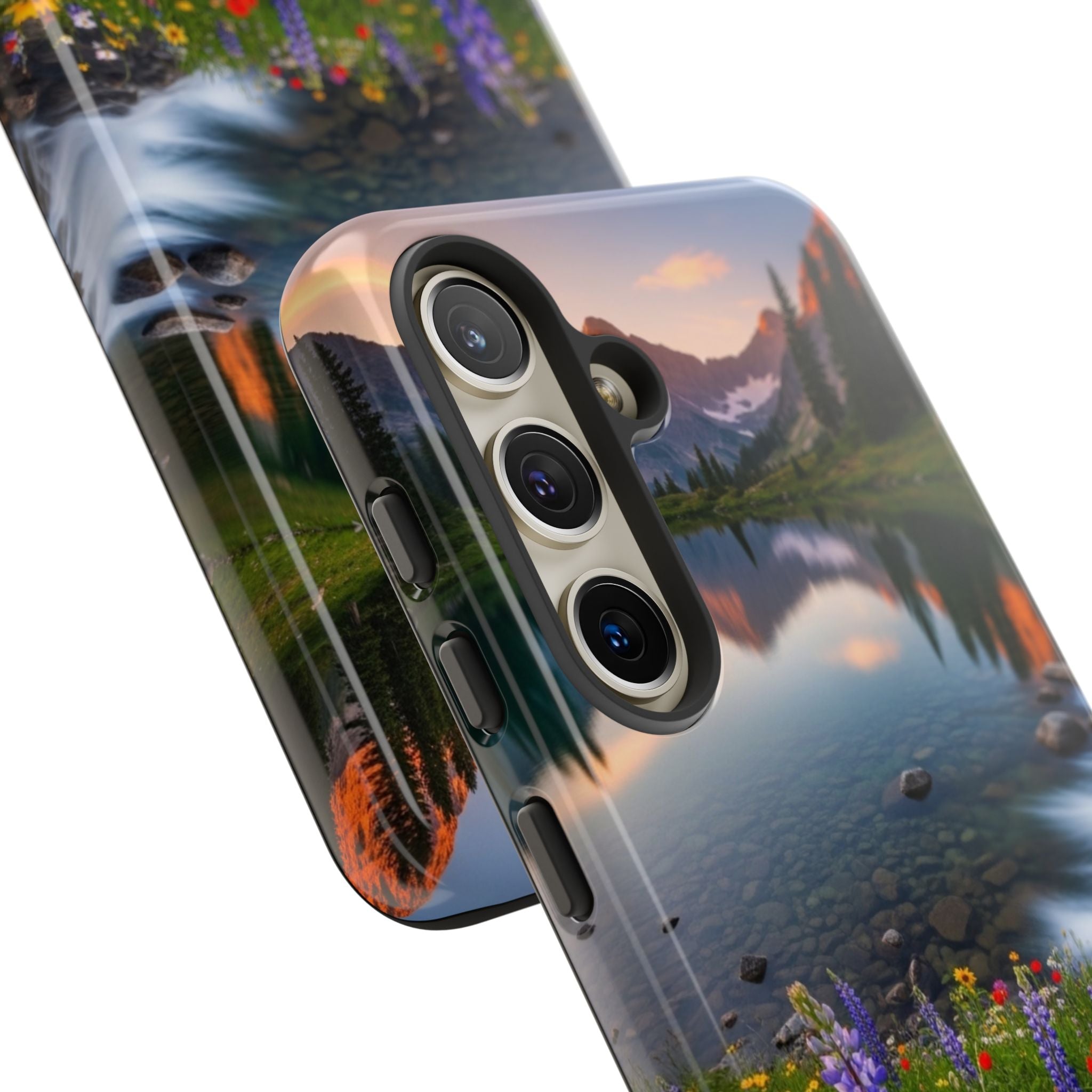Mountain Wildflower Phone Case — Scenic Nature Tough Case