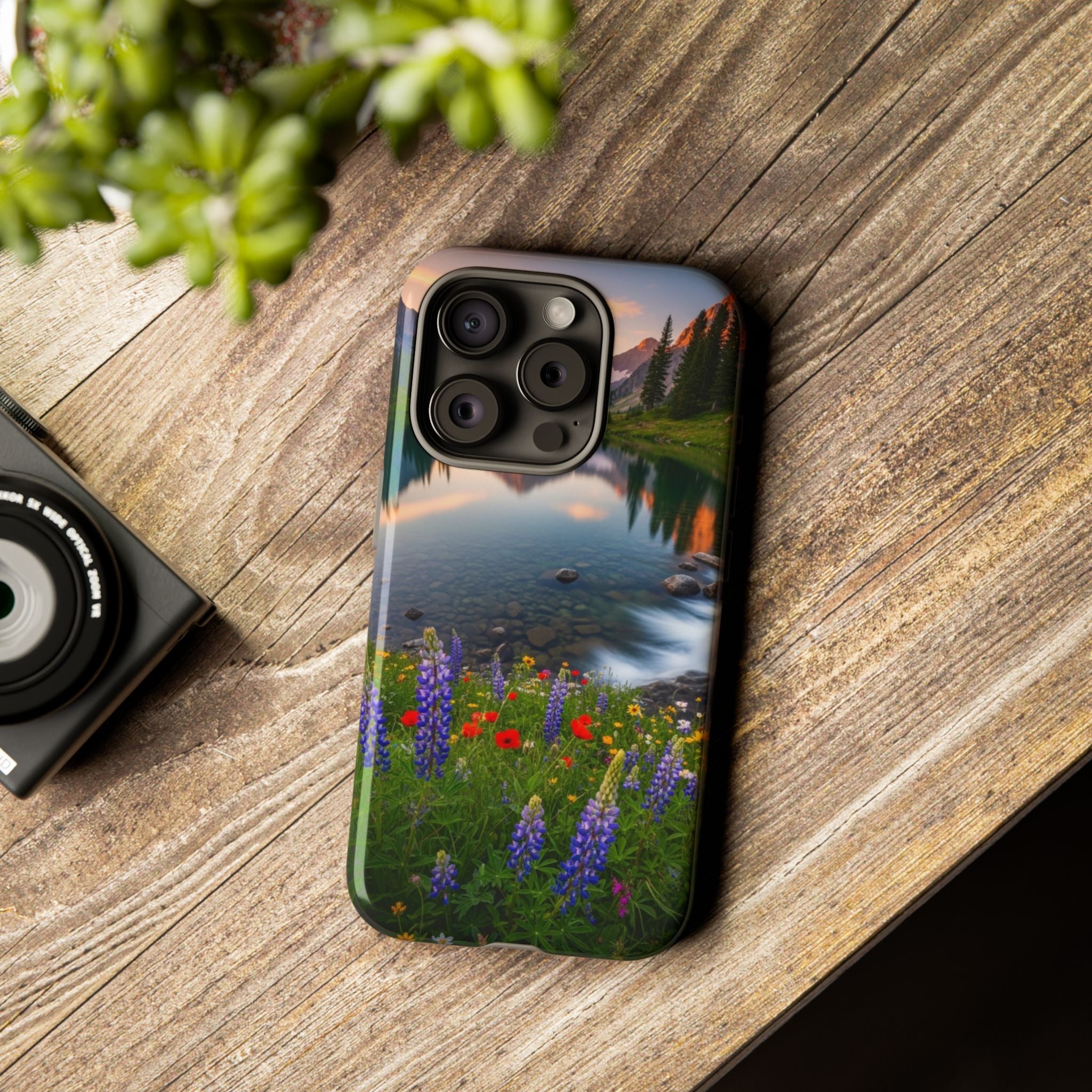 Mountain Wildflower Phone Case — Scenic Nature Tough Case