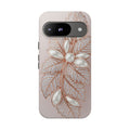 Rose Gold Pearl Leaf Tough Phone Case for Google Phone