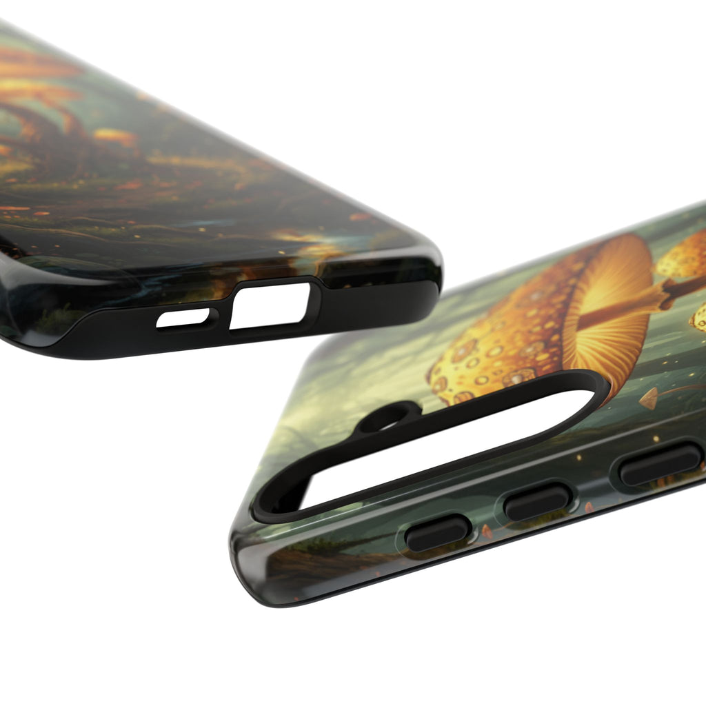 Mushroom Forest Tough Phone Case — Protective Fantasy Nature Design