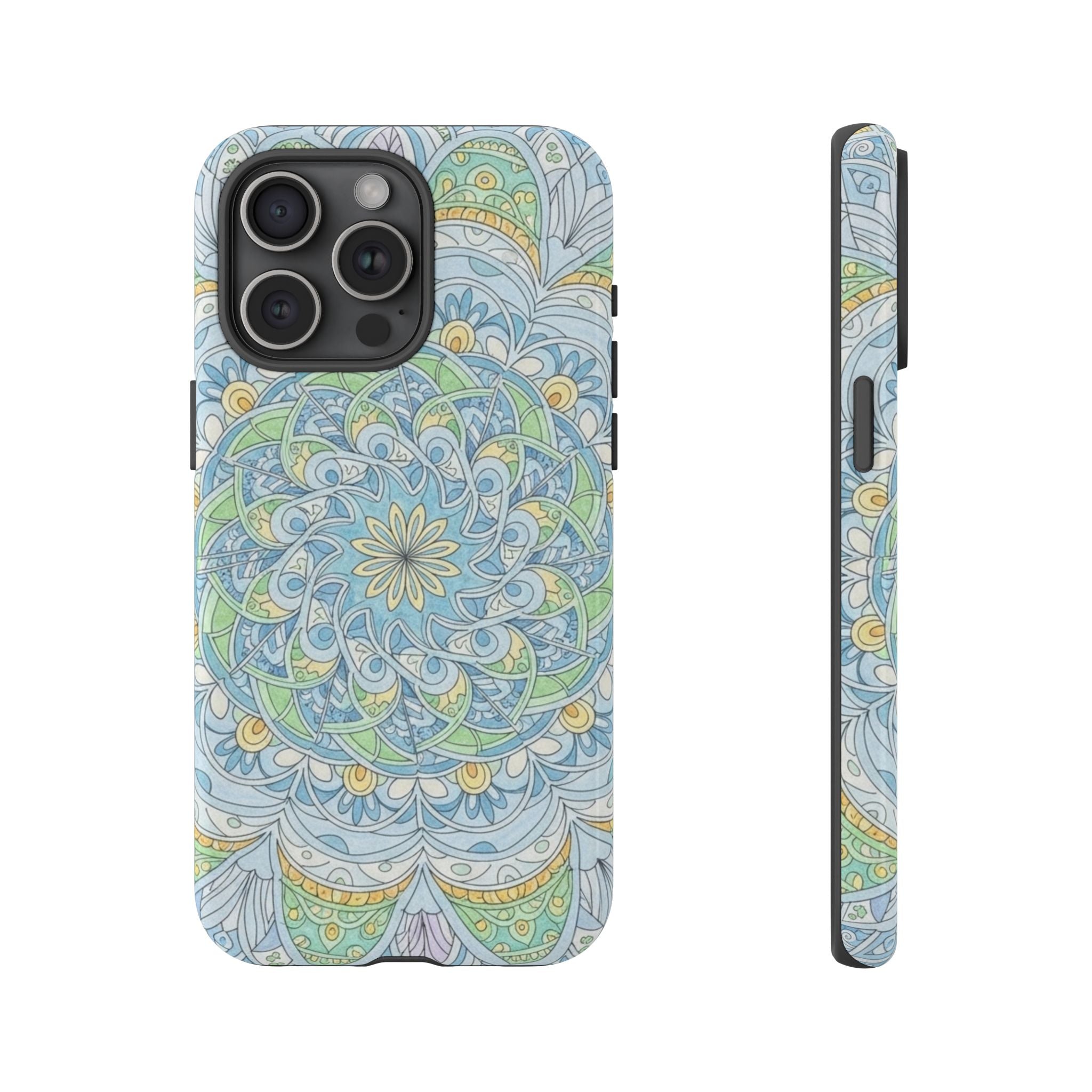 Mandala Floral Phone Case — Pastel Boho Tough Case