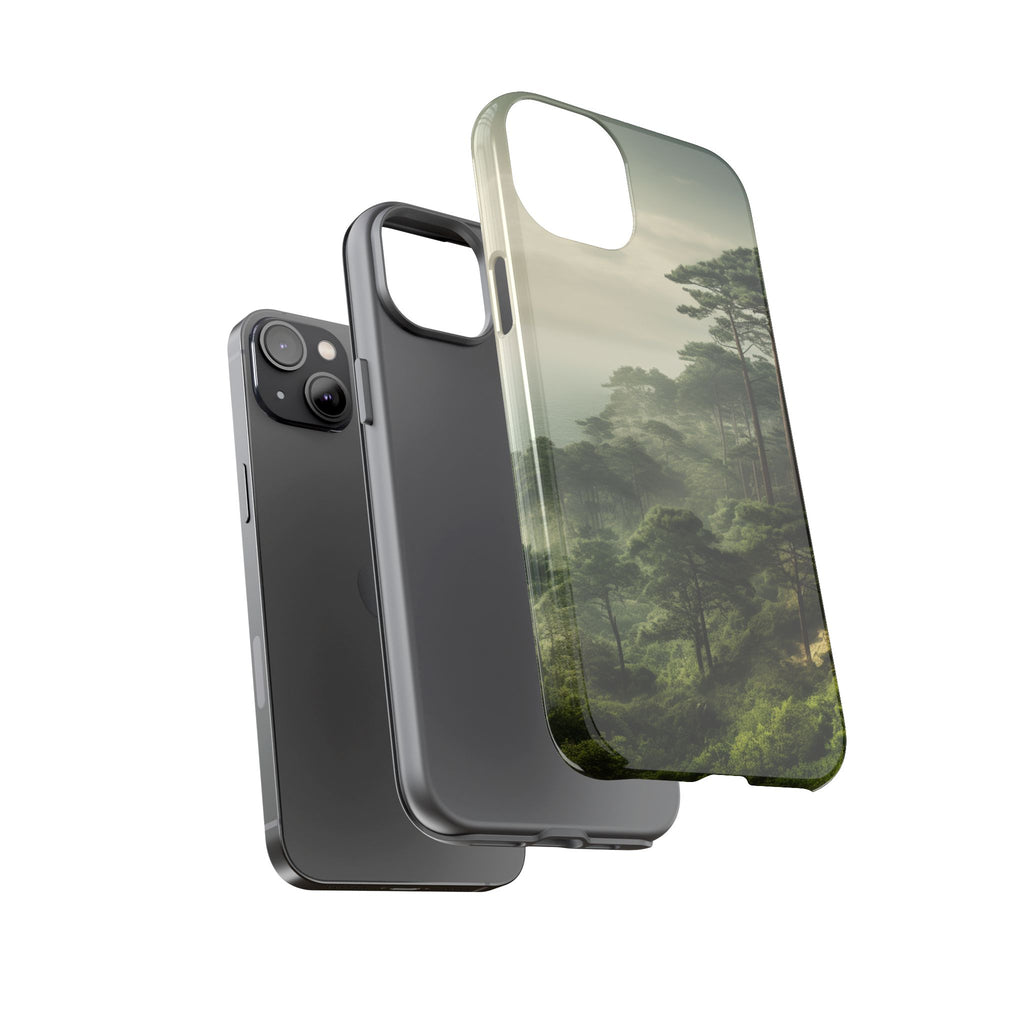 Phone Case, Tough Case for iPhone, Forest Print Phone Cover, Nature Lover Gift, Protective Phone Case, Outdoor Adventure Accessory