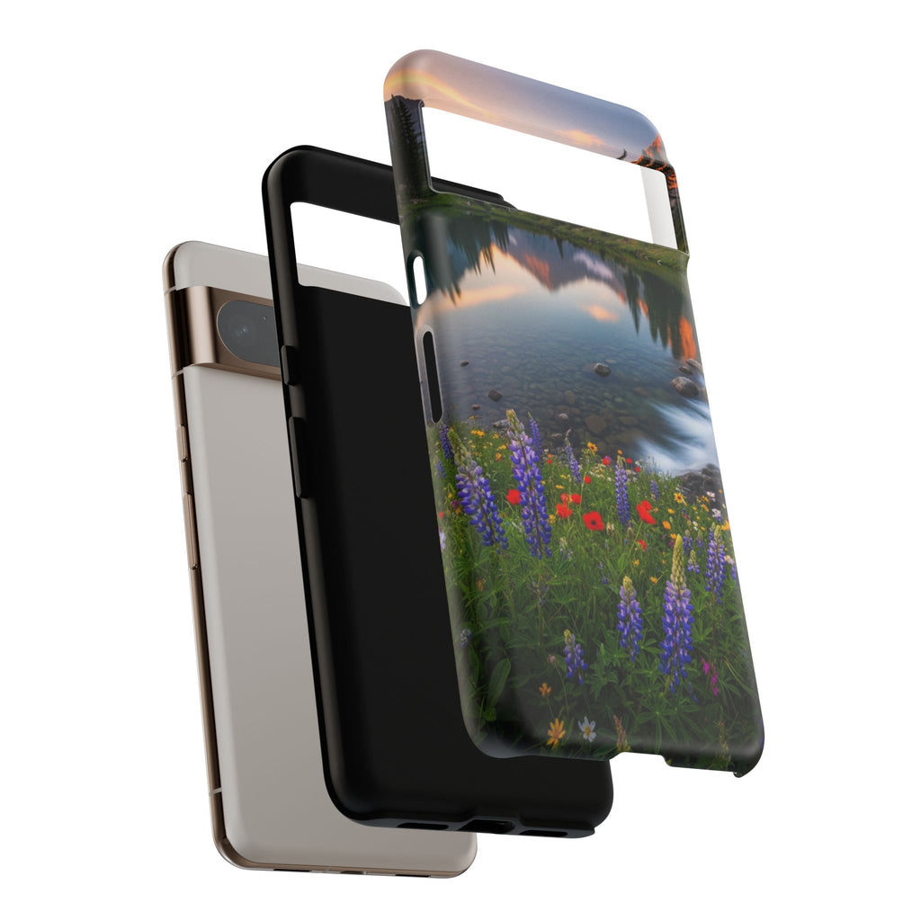 Mountain Wildflower Phone Case — Scenic Nature Tough Case