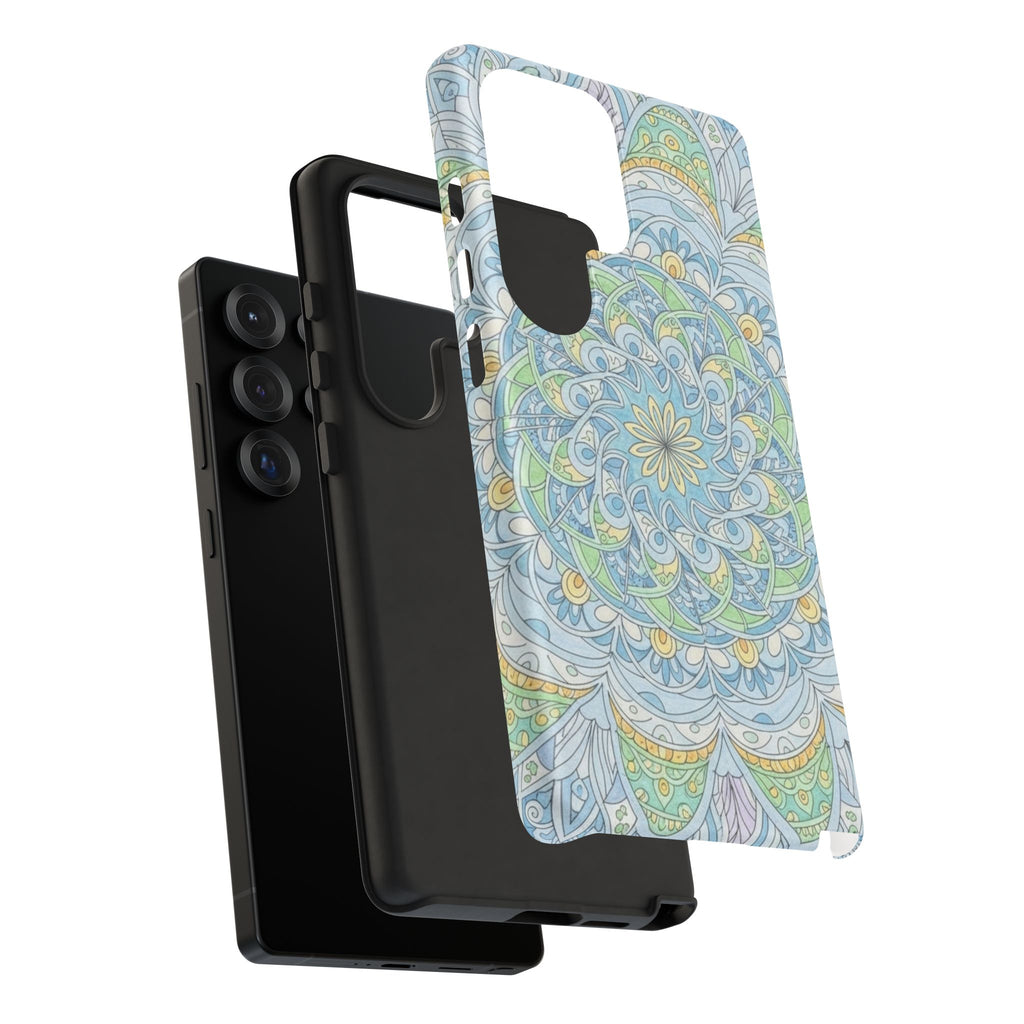 Mandala Floral Phone Case — Pastel Boho Tough Case