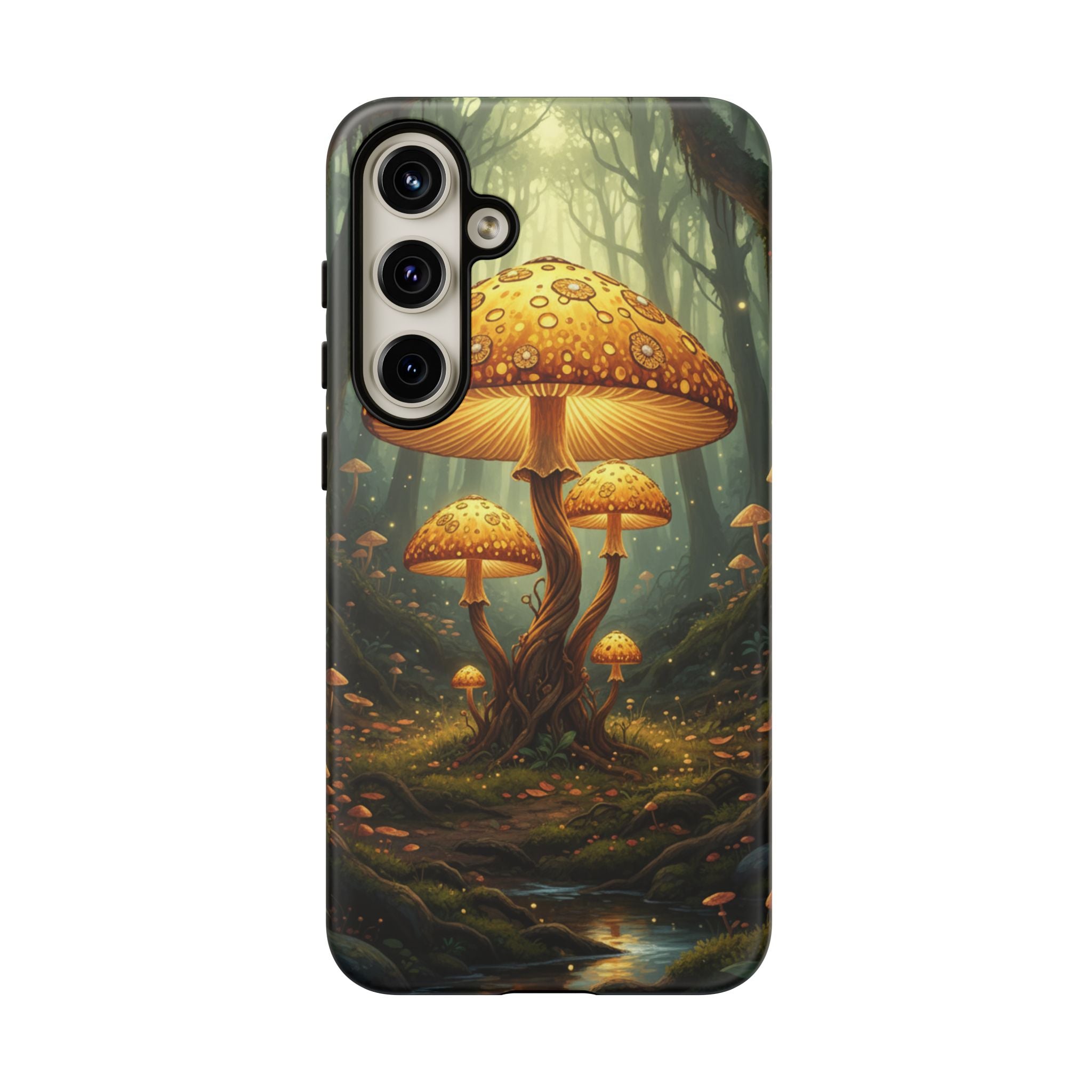 Mushroom Forest Tough Phone Case — Protective Fantasy Nature Design