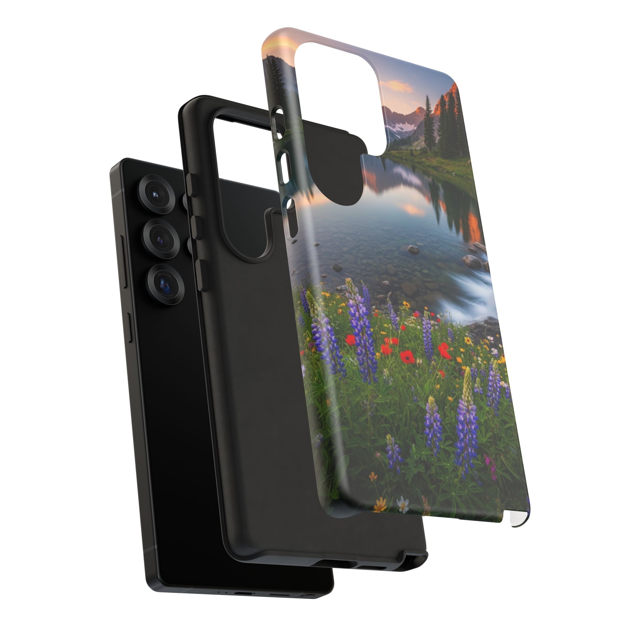 Mountain Wildflower Phone Case — Scenic Nature Tough Case
