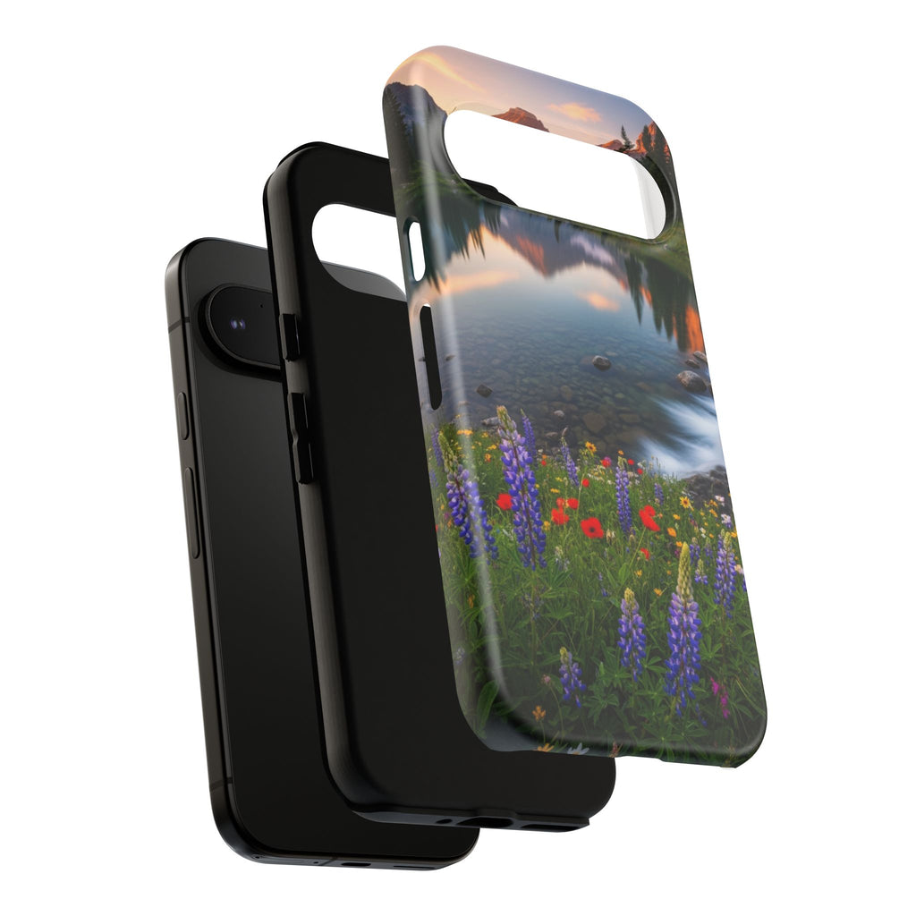 Mountain Wildflower Phone Case — Scenic Nature Tough Case