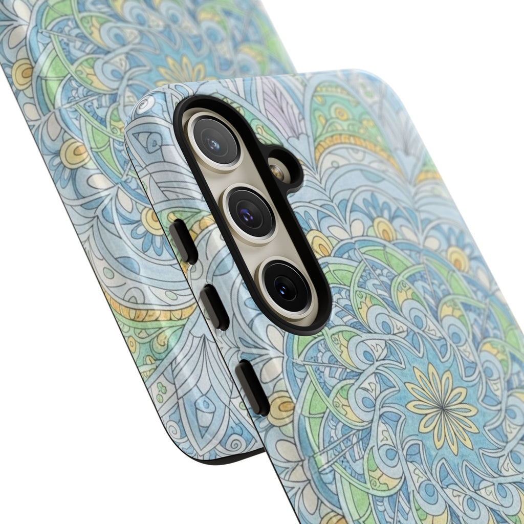Mandala Floral Phone Case — Pastel Boho Tough Case