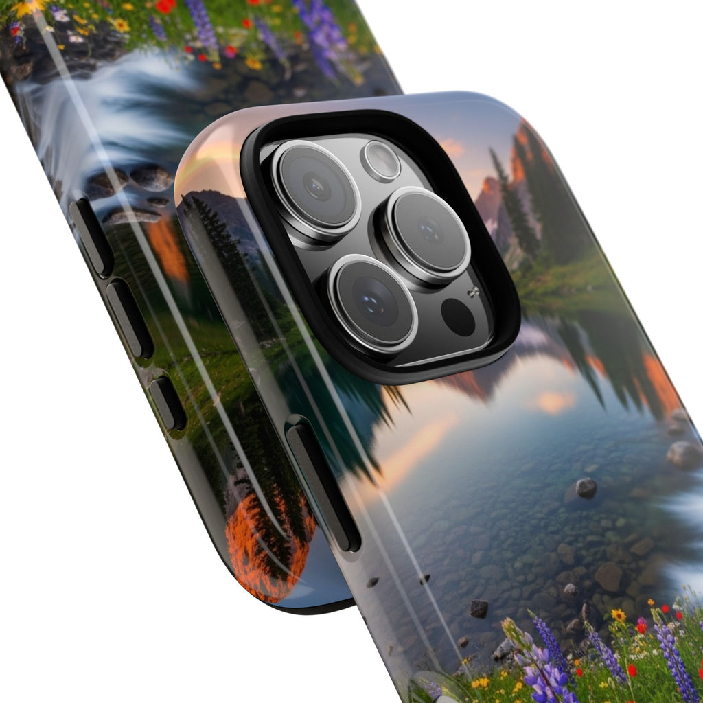Mountain Wildflower Phone Case — Scenic Nature Tough Case