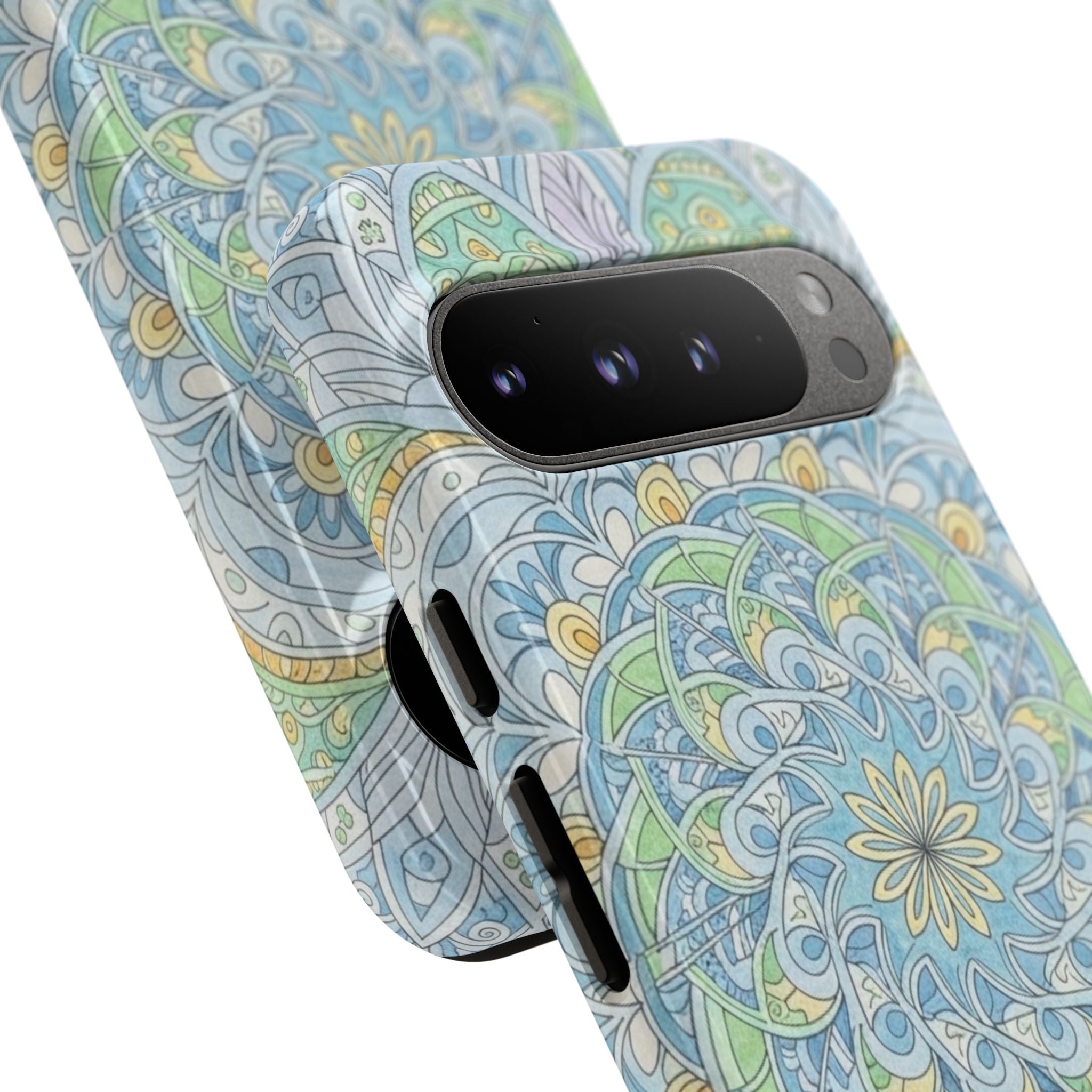 Mandala Floral Phone Case — Pastel Boho Tough Case