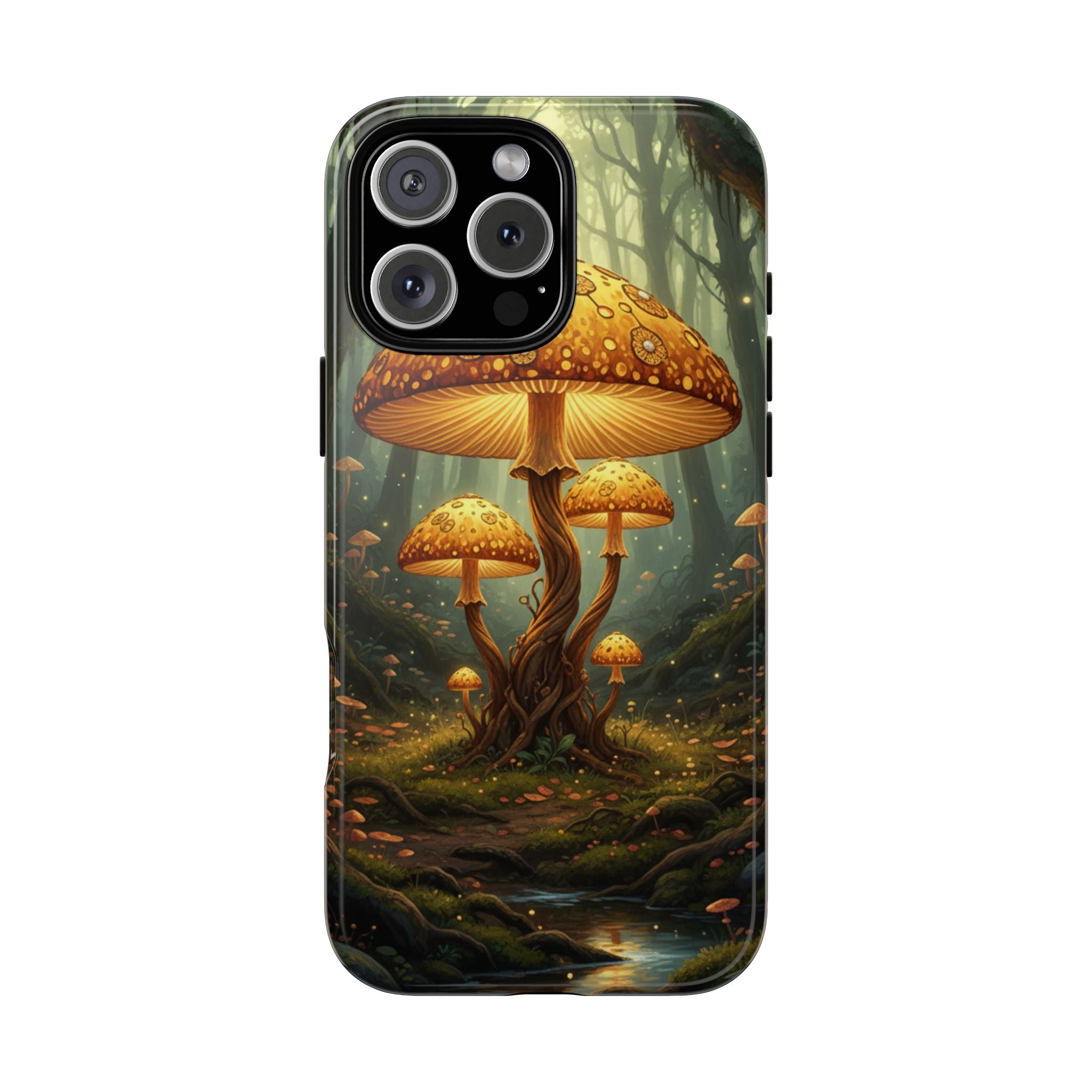 Mushroom Forest Tough Phone Case — Protective Fantasy Nature Design