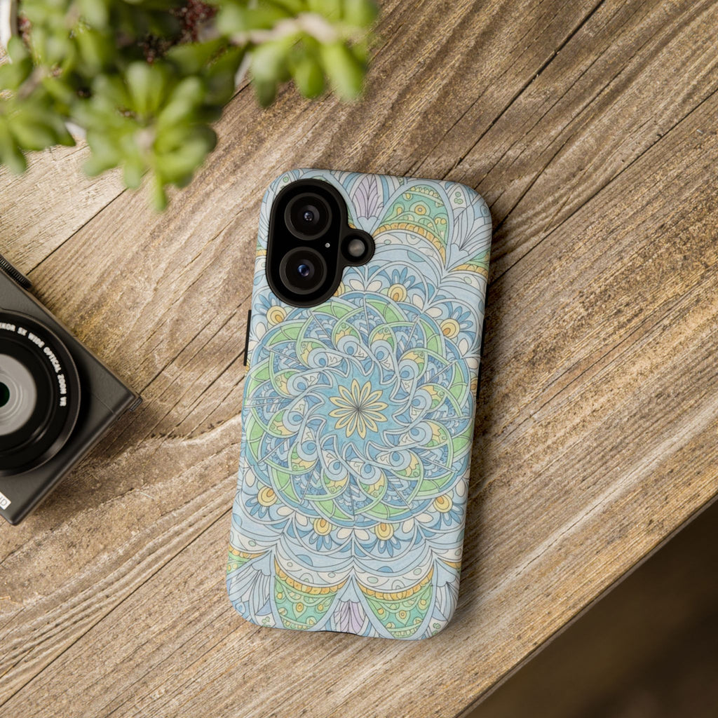 Mandala Floral Phone Case — Pastel Boho Tough Case
