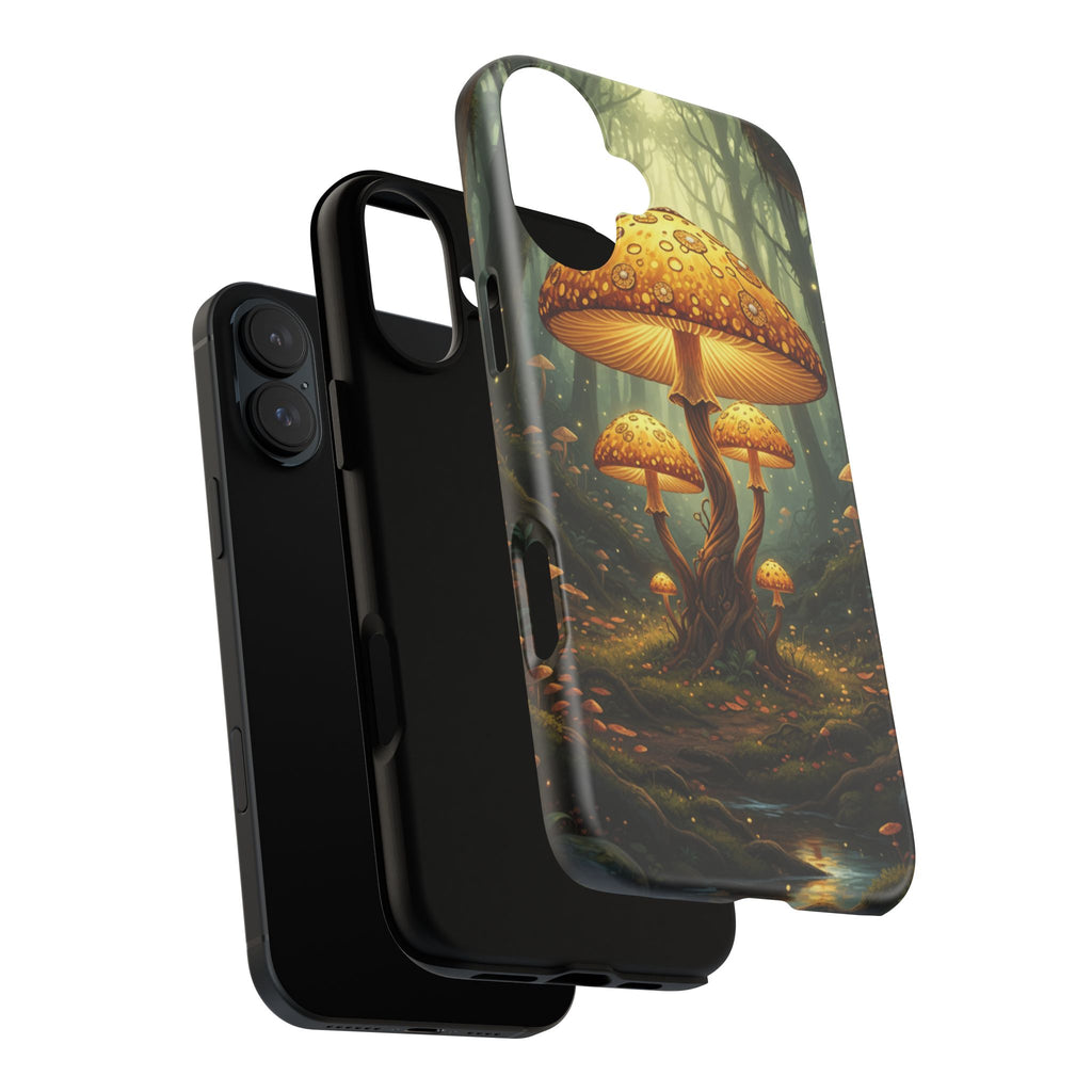 Mushroom Forest Tough Phone Case — Protective Fantasy Nature Design