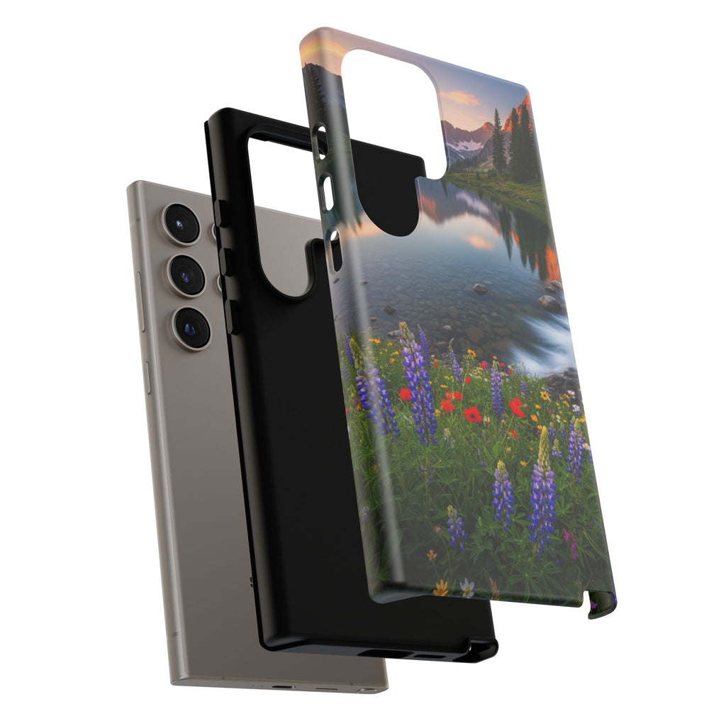 Mountain Wildflower Phone Case — Scenic Nature Tough Case