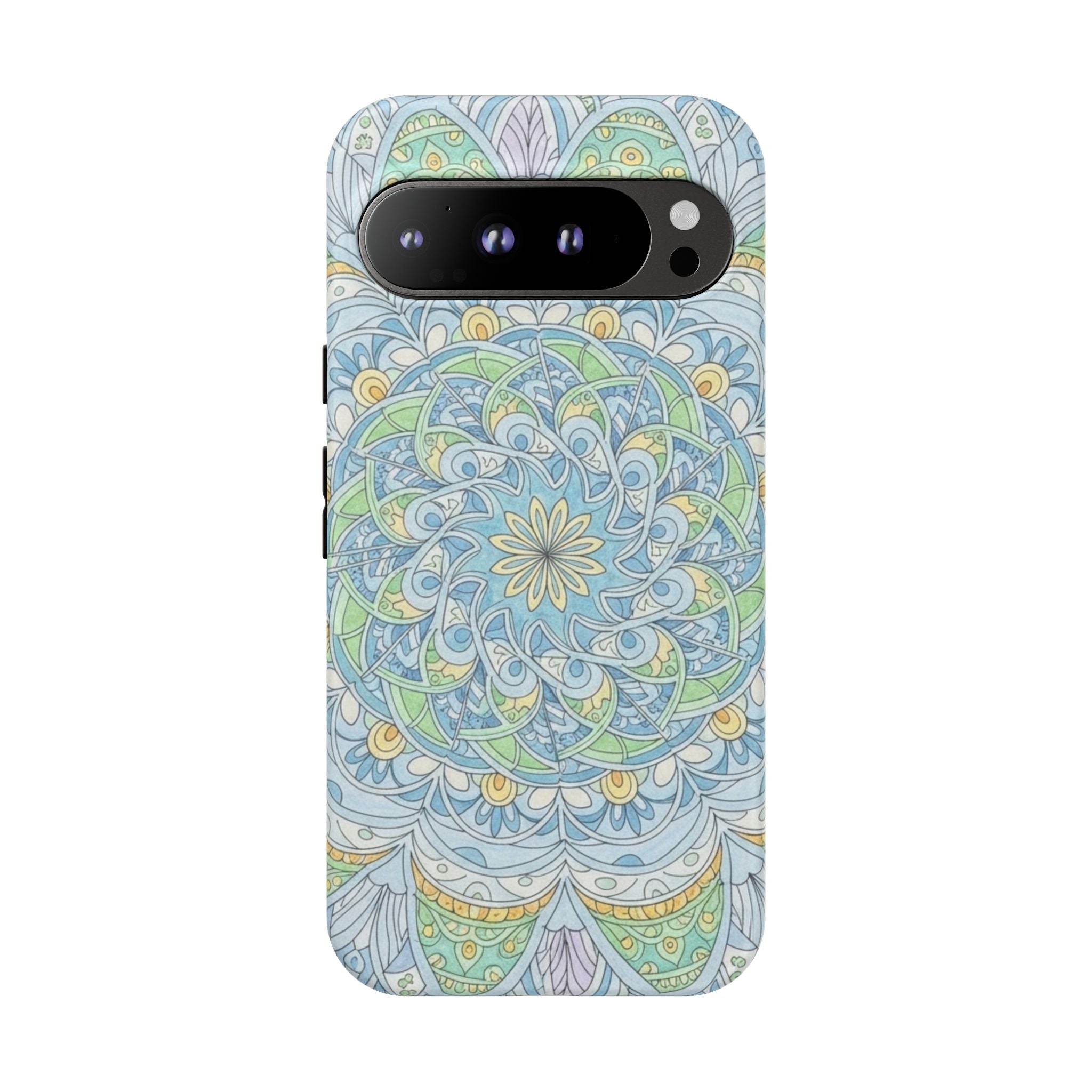 Mandala Floral Phone Case — Pastel Boho Tough Case