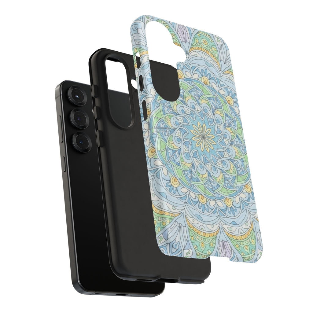 Mandala Floral Phone Case — Pastel Boho Tough Case