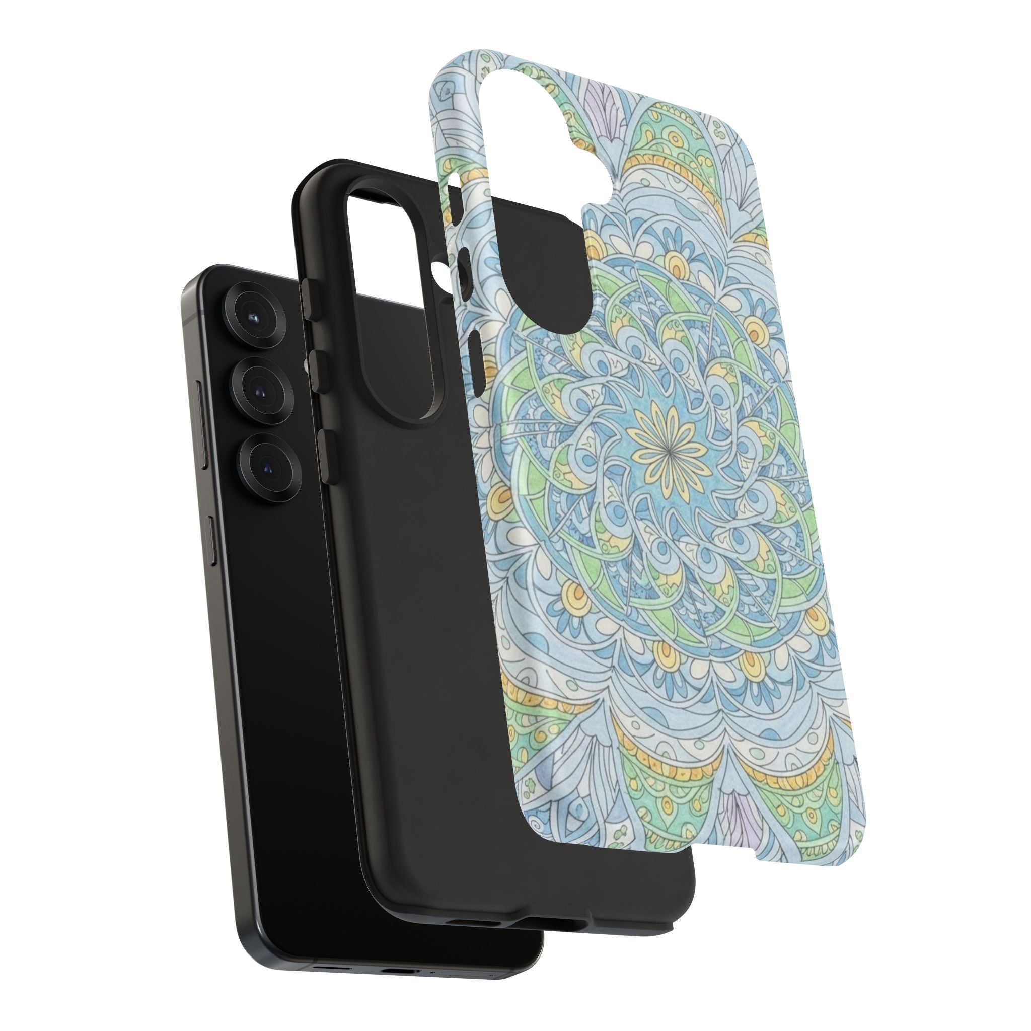 Mandala Floral Phone Case — Pastel Boho Tough Case