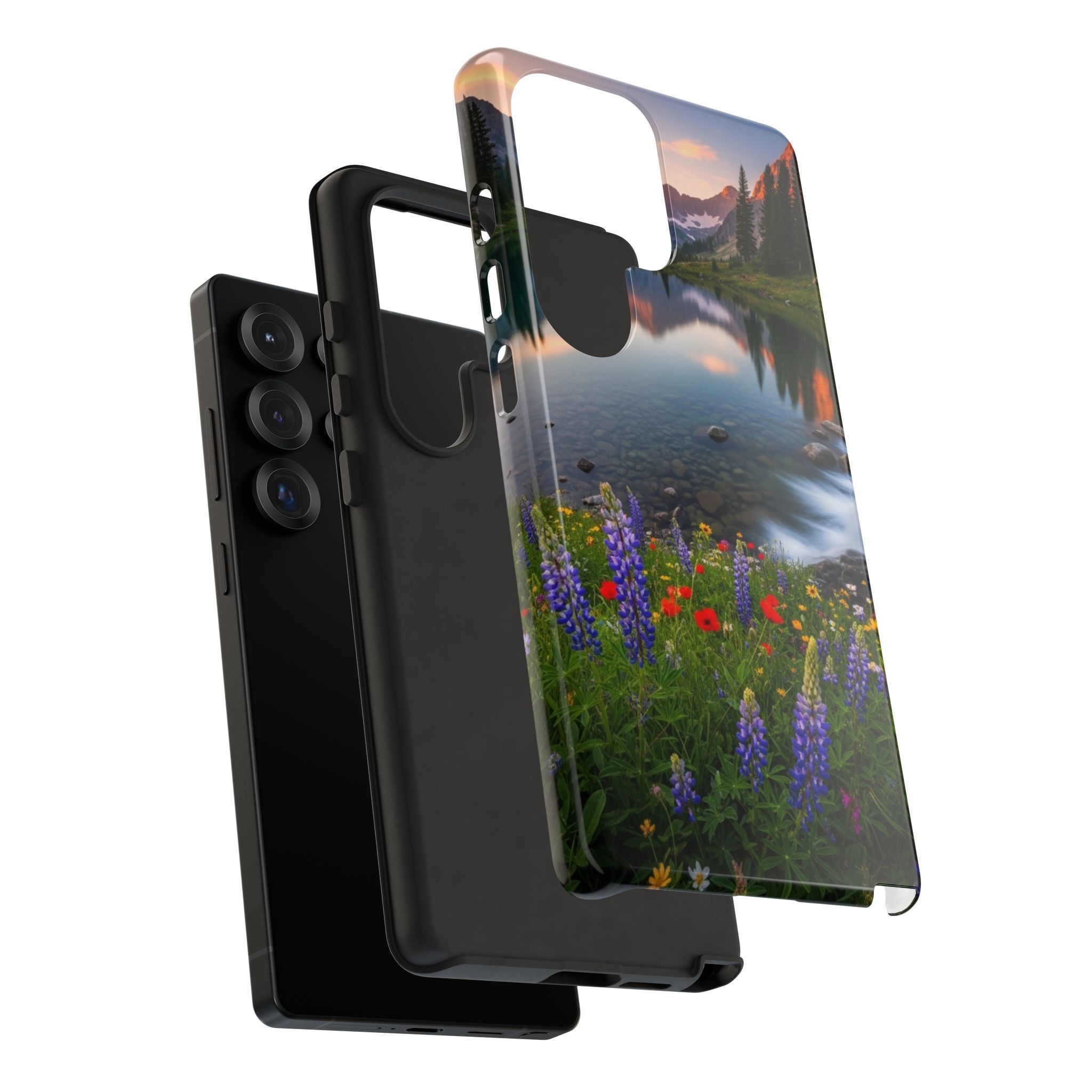 Mountain Wildflower Phone Case — Scenic Nature Tough Case