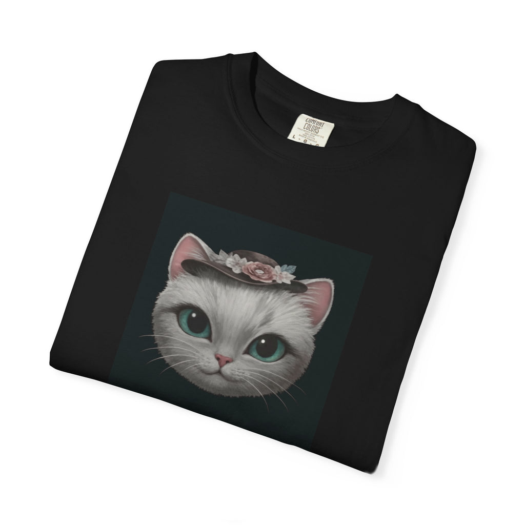 Cat Face Floral Crown T-Shirt