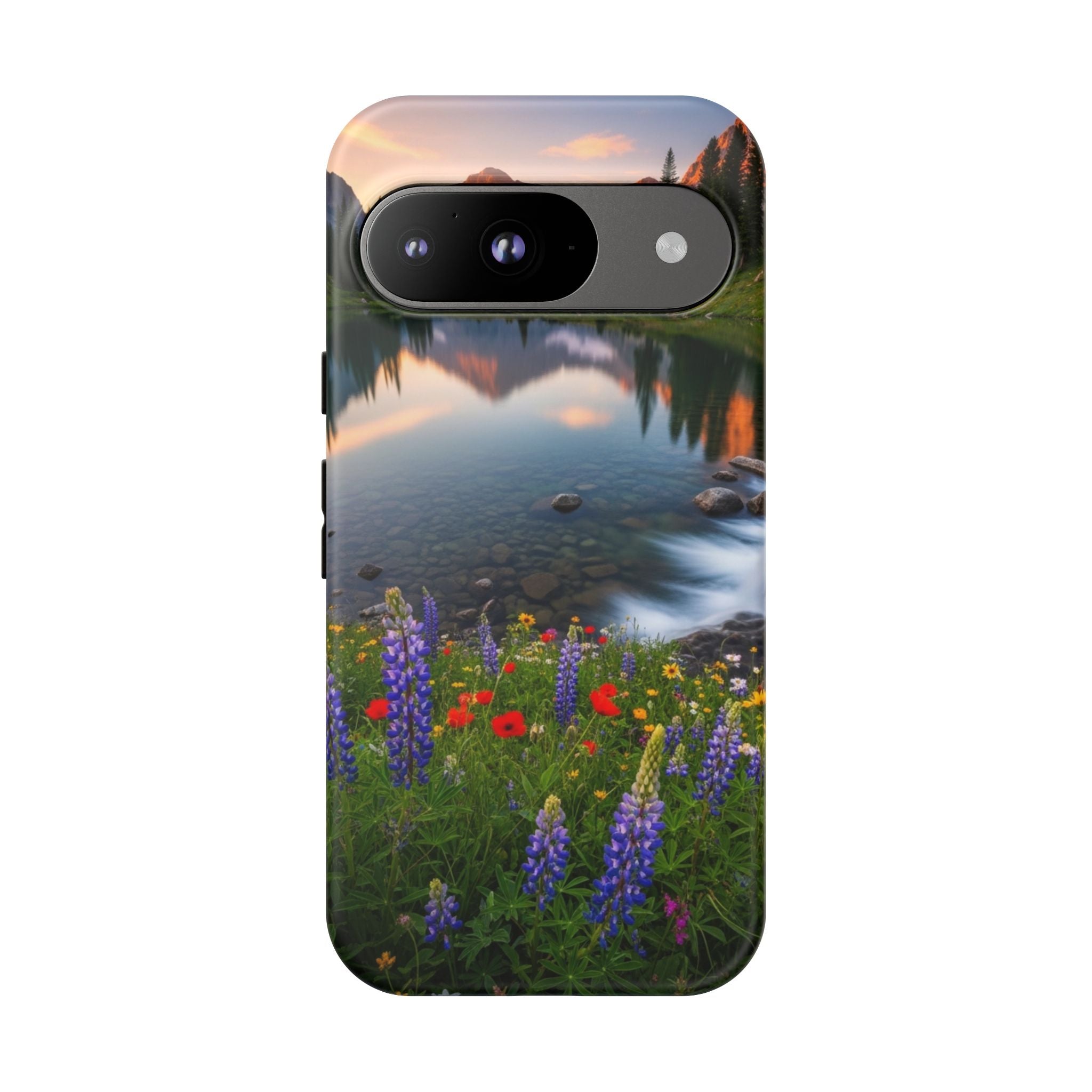 Mountain Wildflower Phone Case — Scenic Nature Tough Case