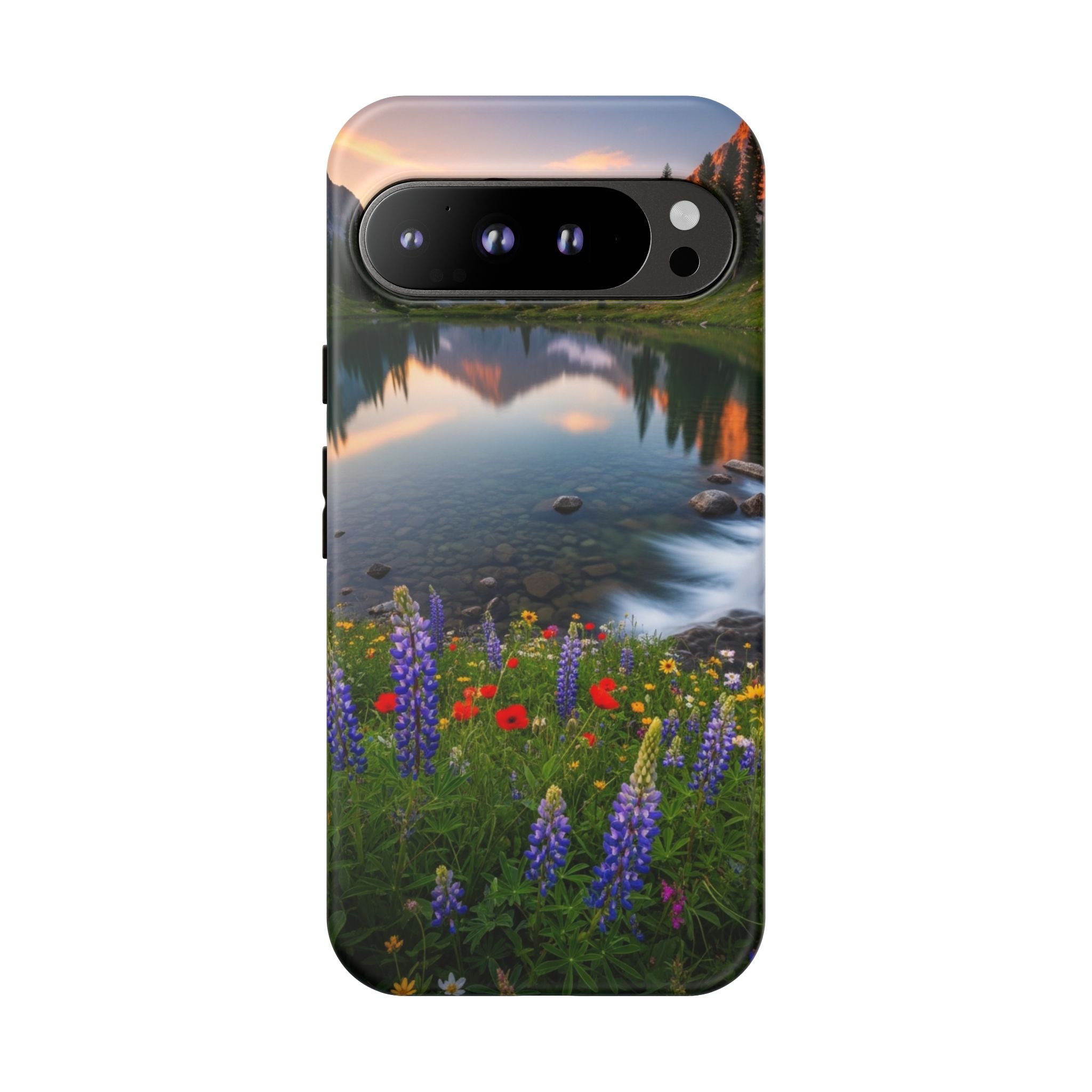 Mountain Wildflower Phone Case — Scenic Nature Tough Case