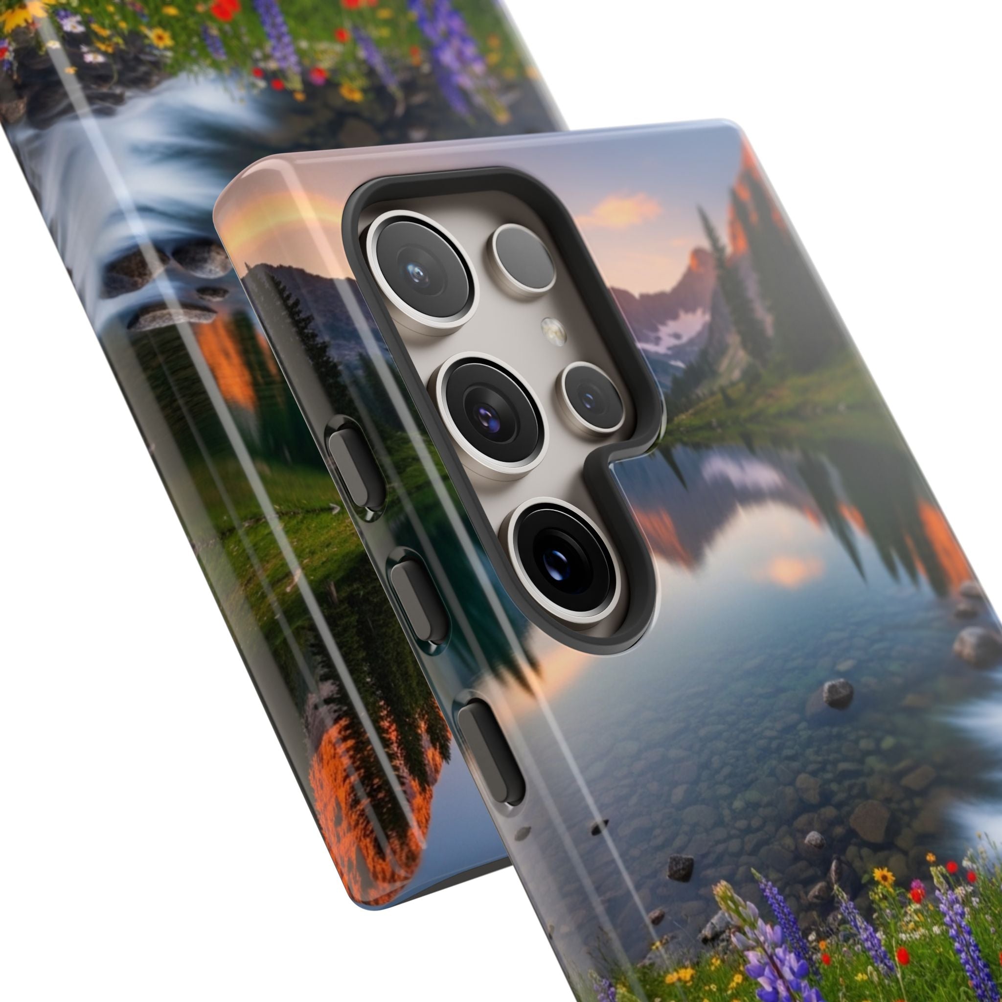 Mountain Wildflower Phone Case — Scenic Nature Tough Case