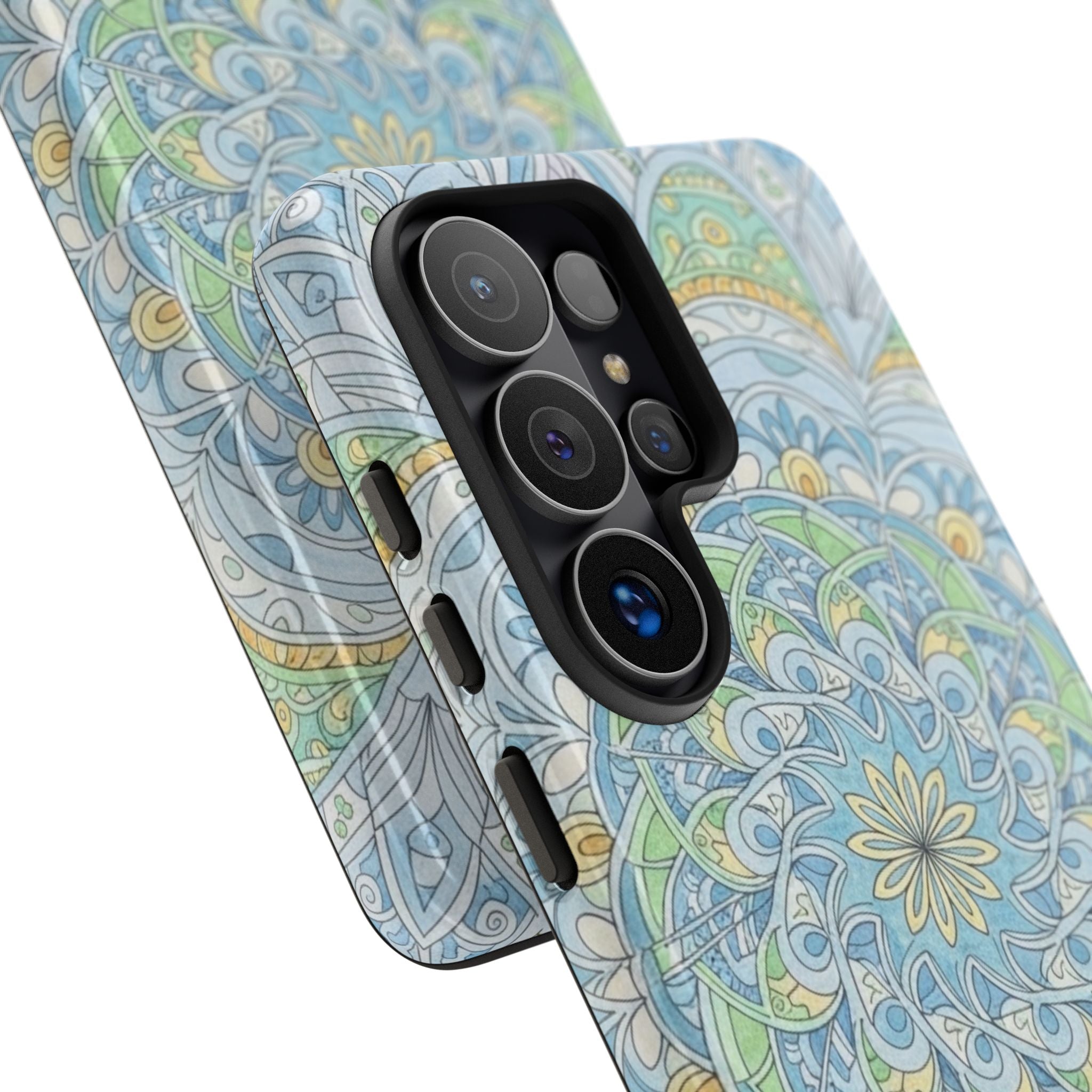 Mandala Floral Phone Case — Pastel Boho Tough Case