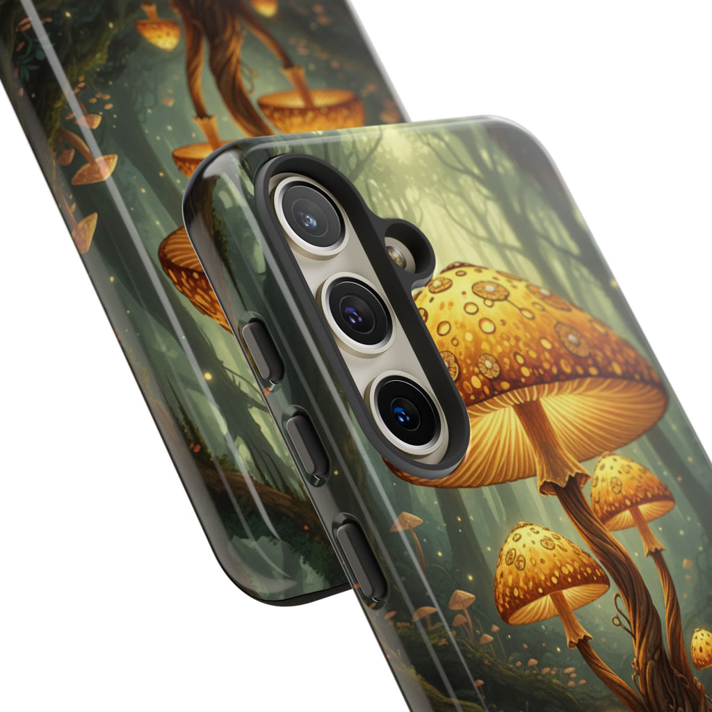 Mushroom Forest Tough Phone Case — Protective Fantasy Nature Design