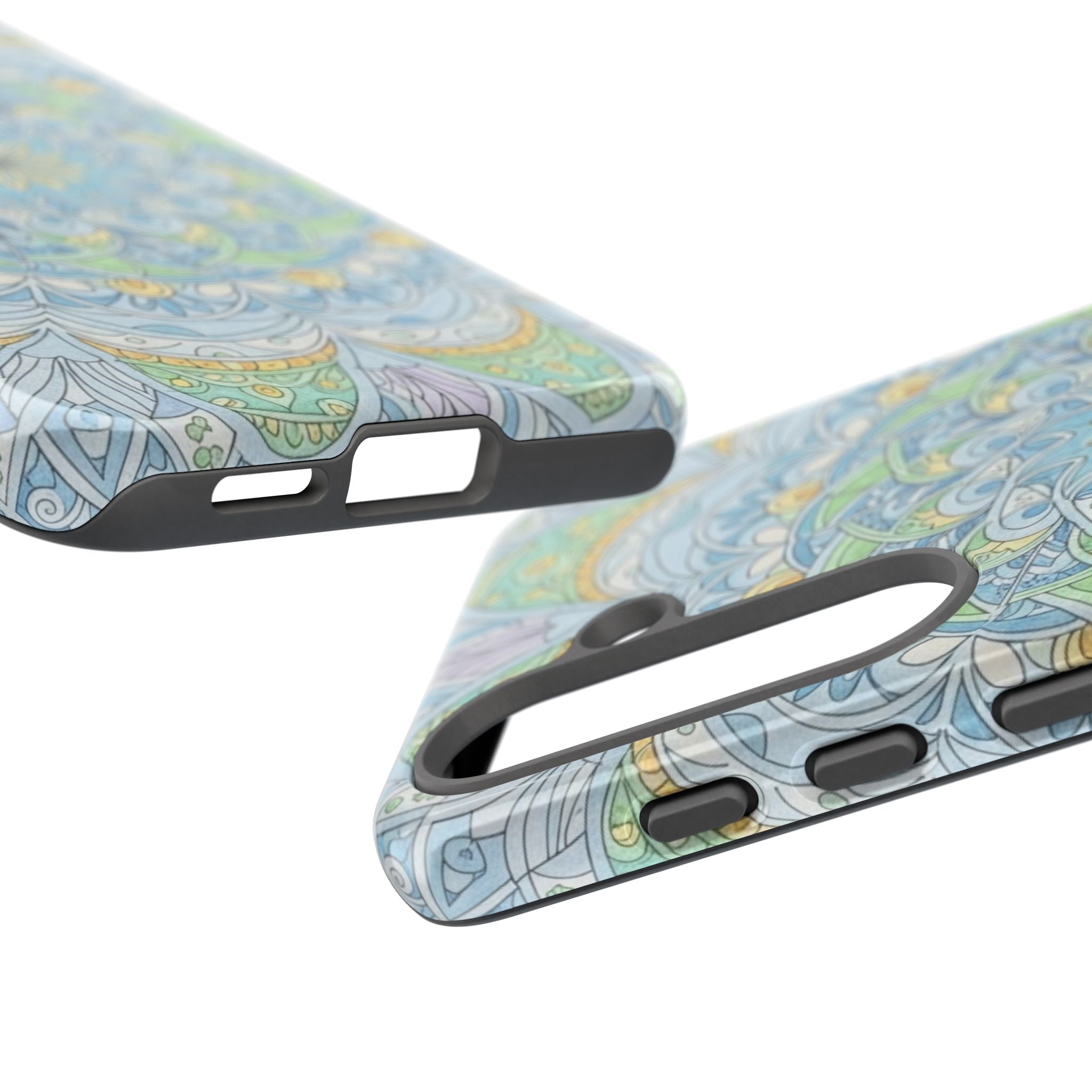 Mandala Floral Phone Case — Pastel Boho Tough Case