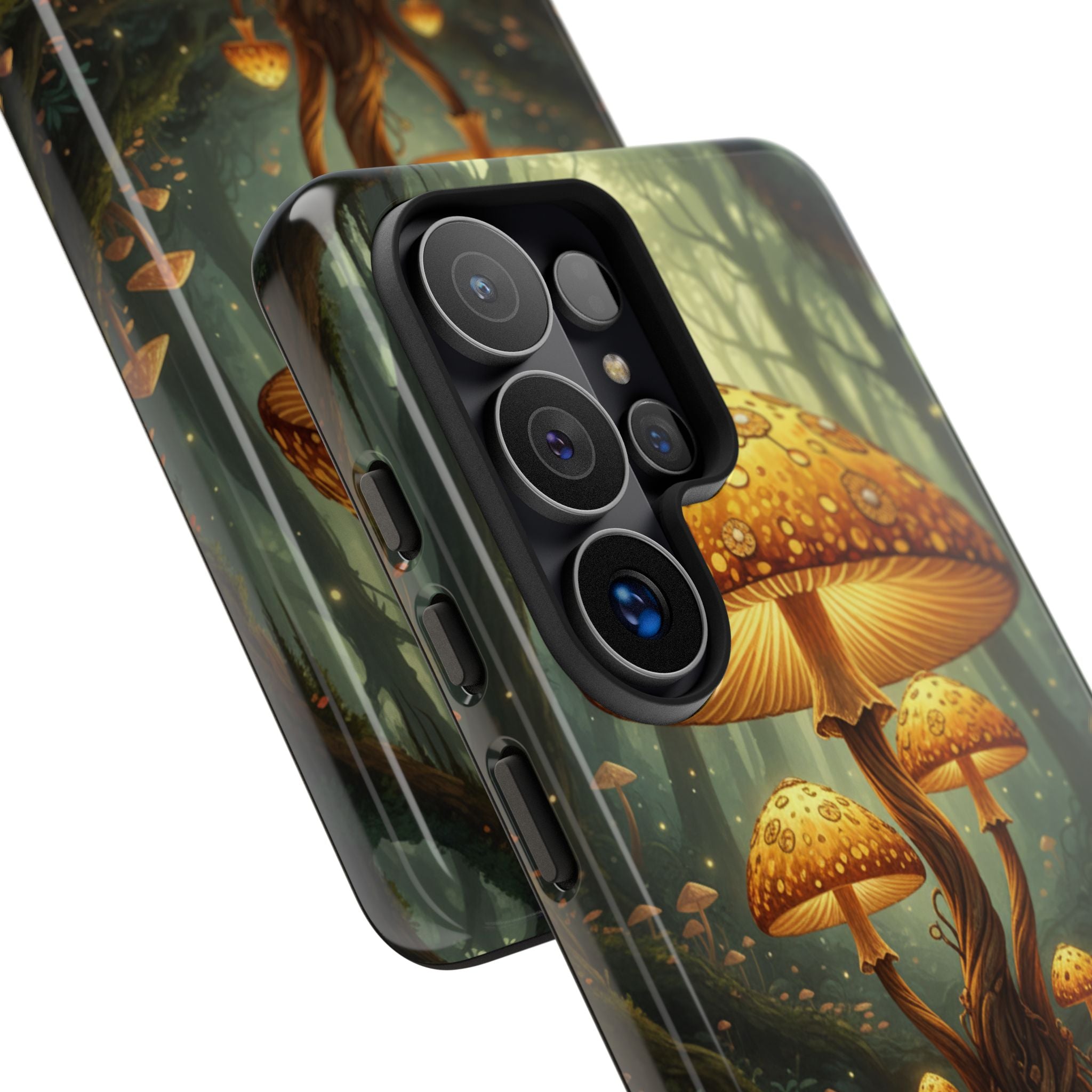 Mushroom Forest Tough Phone Case — Protective Fantasy Nature Design