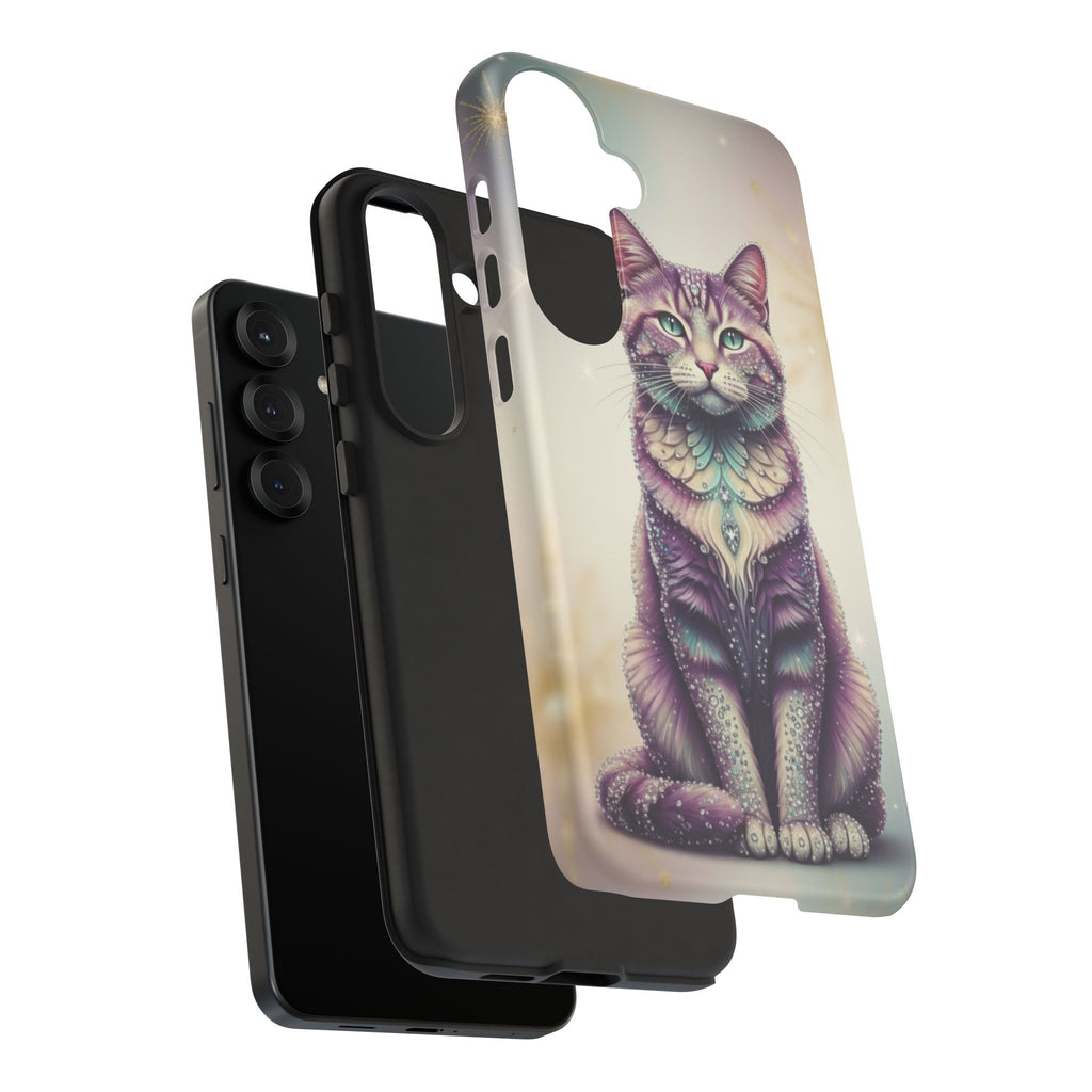 Mystic Cat Phone Case — Protective Tough Case with Enchanted Feline Design