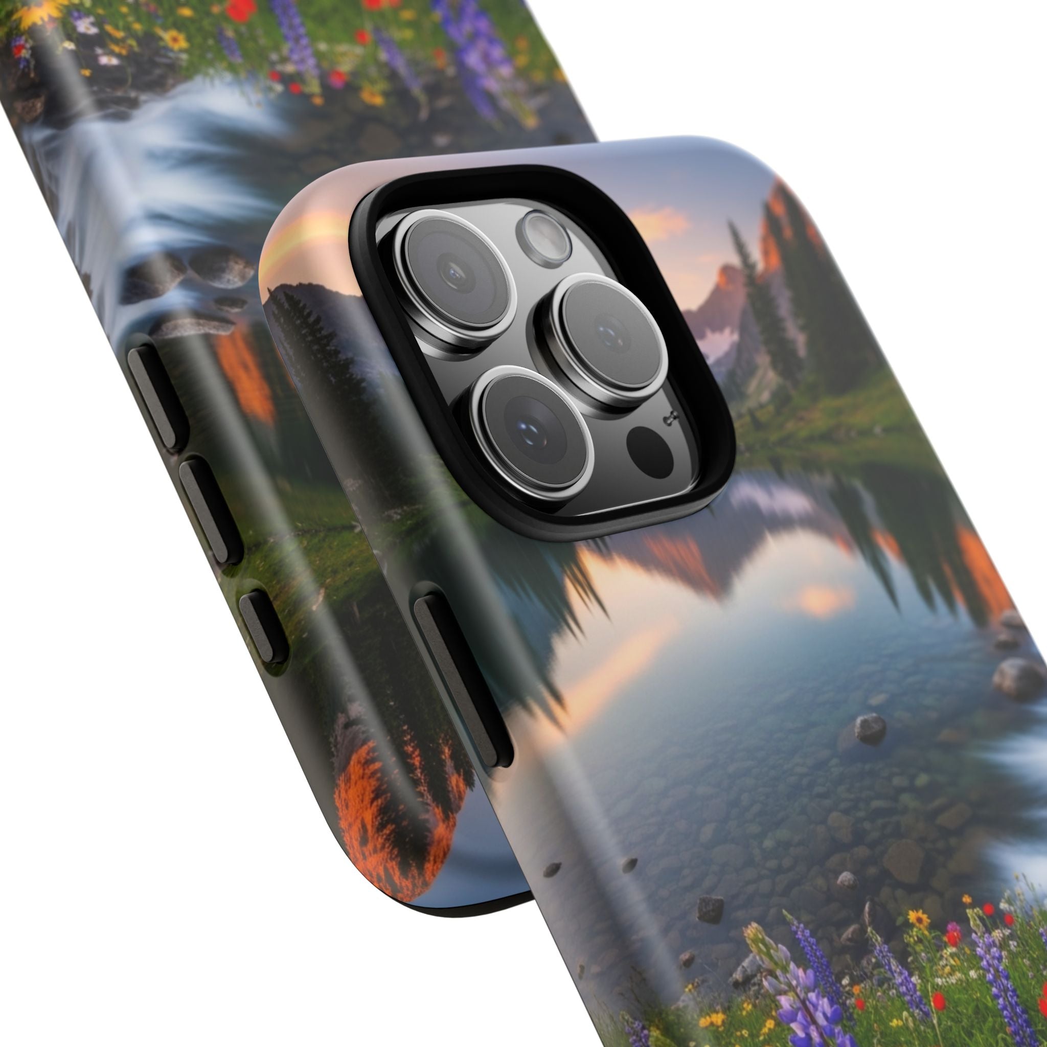Mountain Wildflower Phone Case — Scenic Nature Tough Case