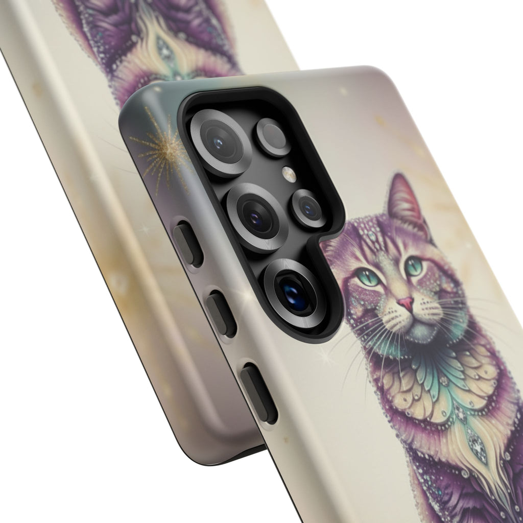 Mystic Cat Phone Case — Protective Tough Case with Enchanted Feline Design