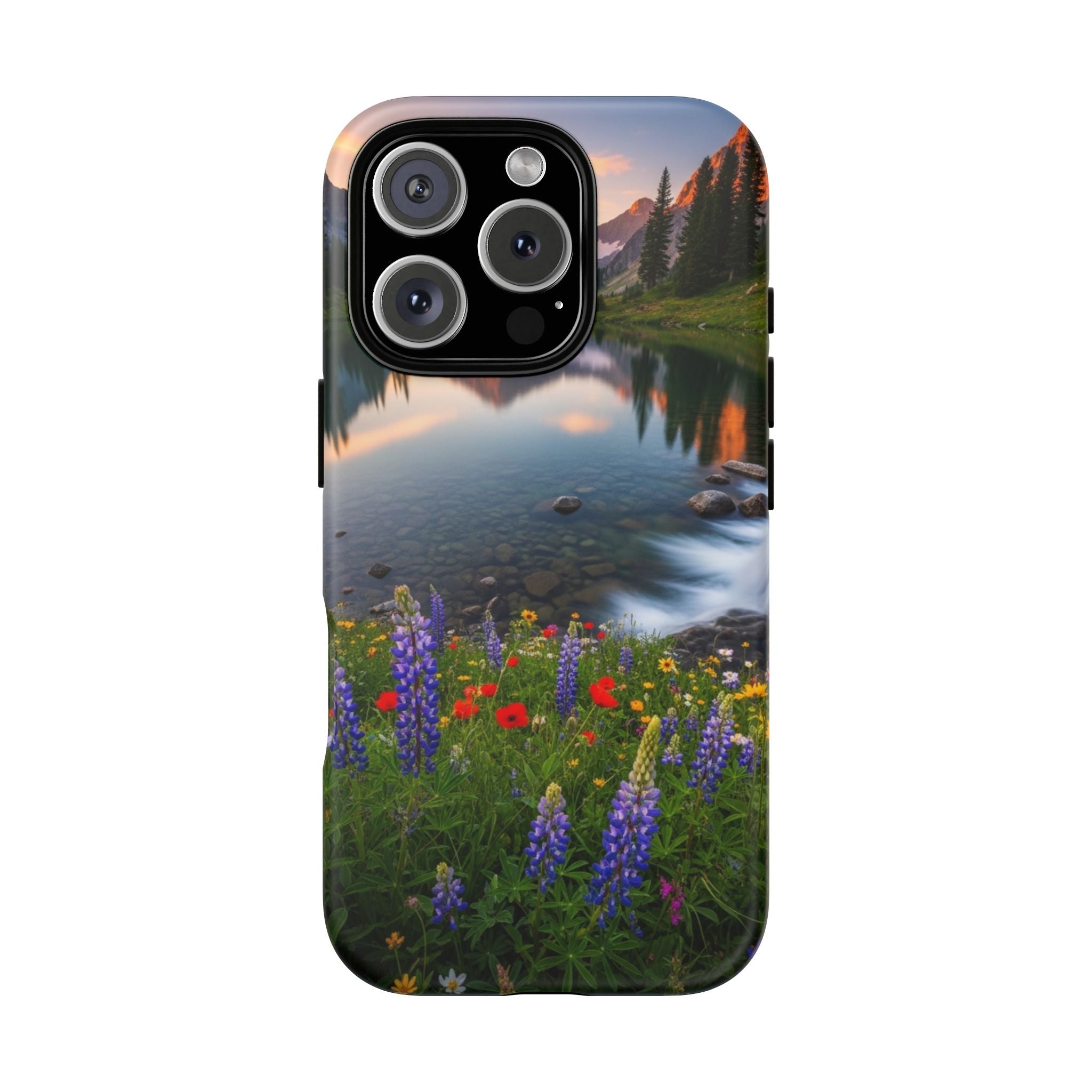 Mountain Wildflower Phone Case — Scenic Nature Tough Case