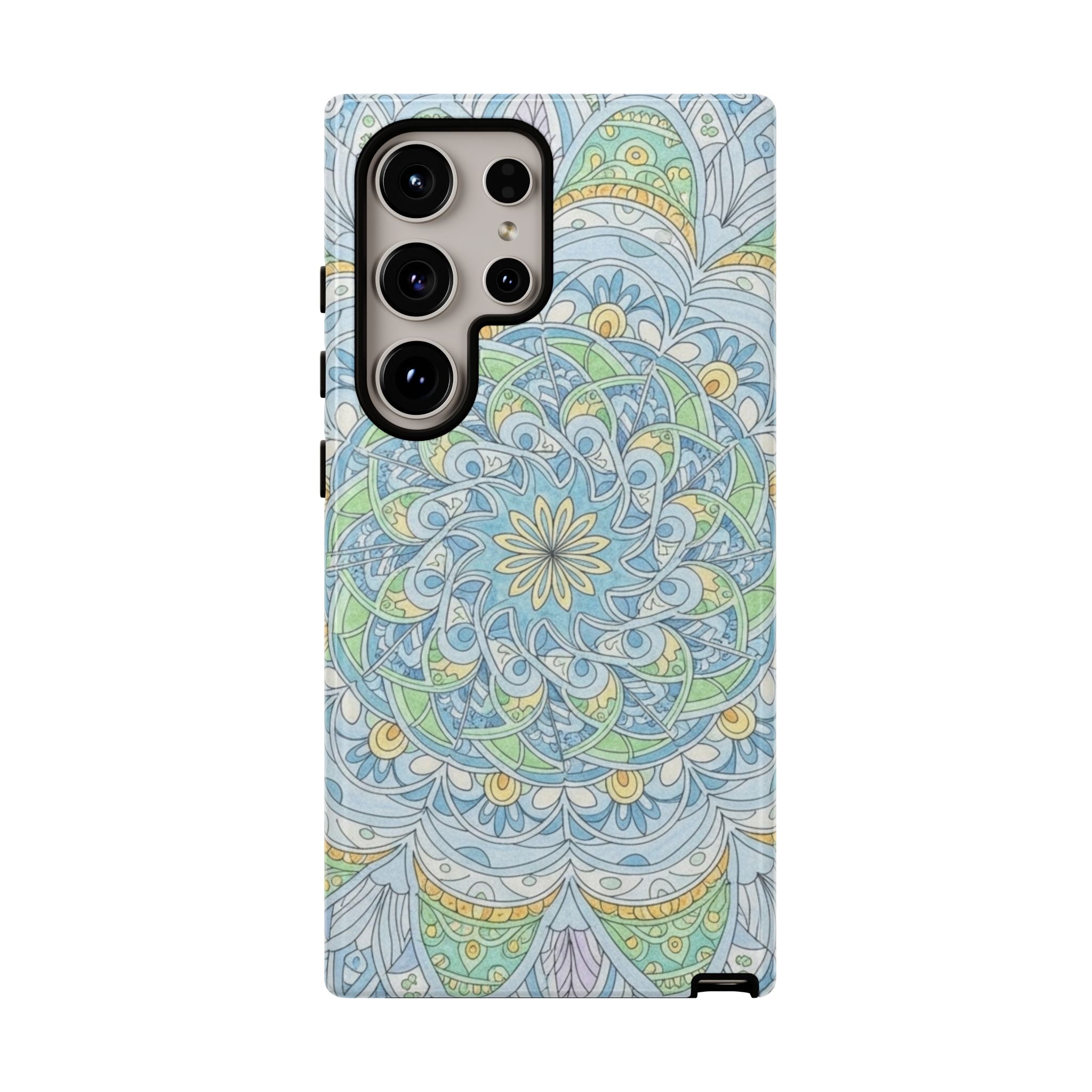 Mandala Floral Phone Case — Pastel Boho Tough Case