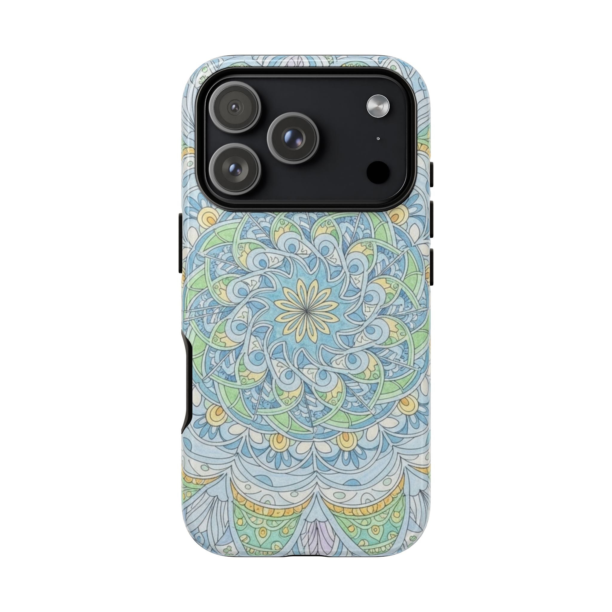 Mandala Floral Phone Case — Pastel Boho Tough Case