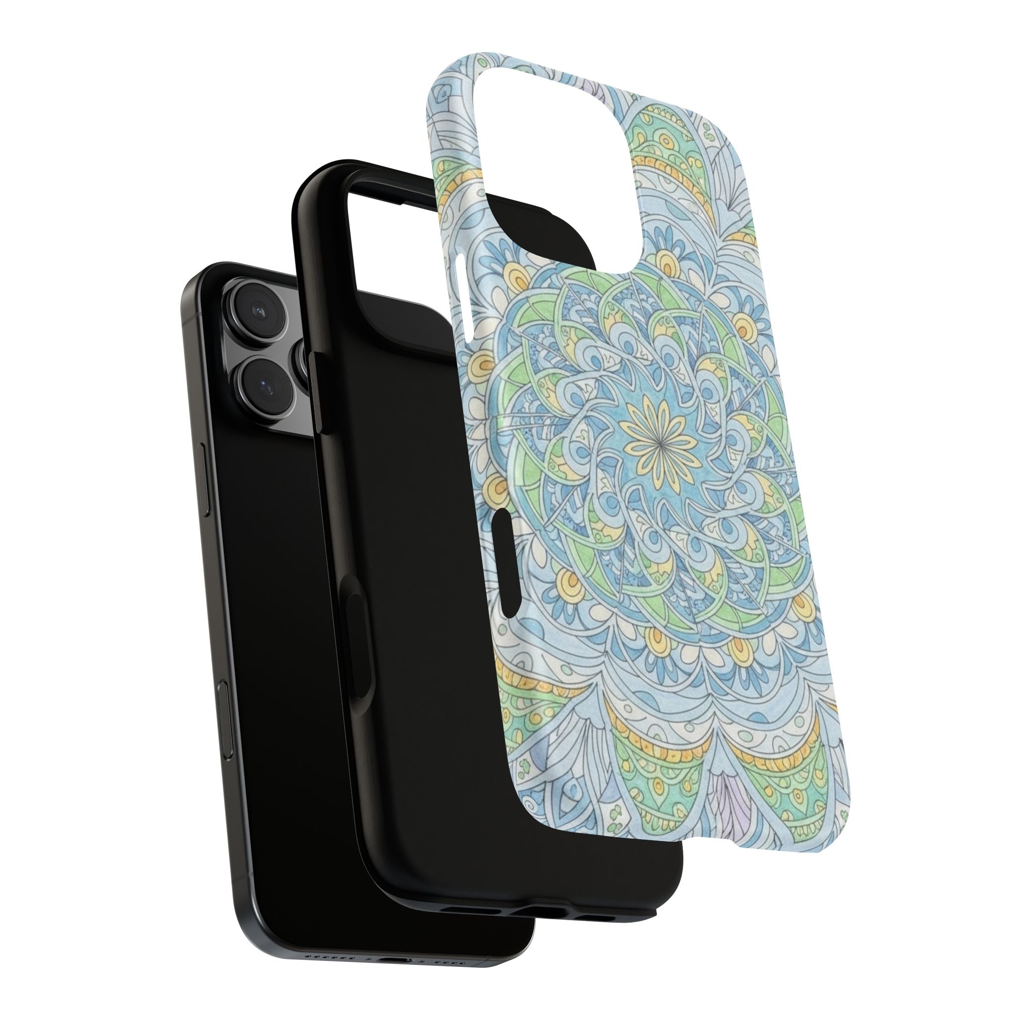 Mandala Floral Phone Case — Pastel Boho Tough Case