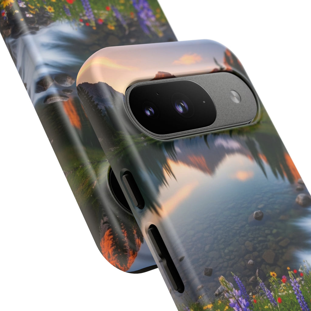 Mountain Wildflower Phone Case — Scenic Nature Tough Case