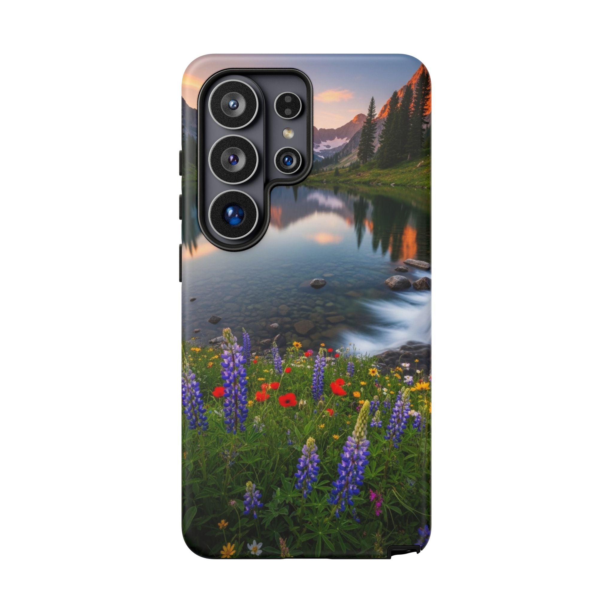 Mountain Wildflower Phone Case — Scenic Nature Tough Case
