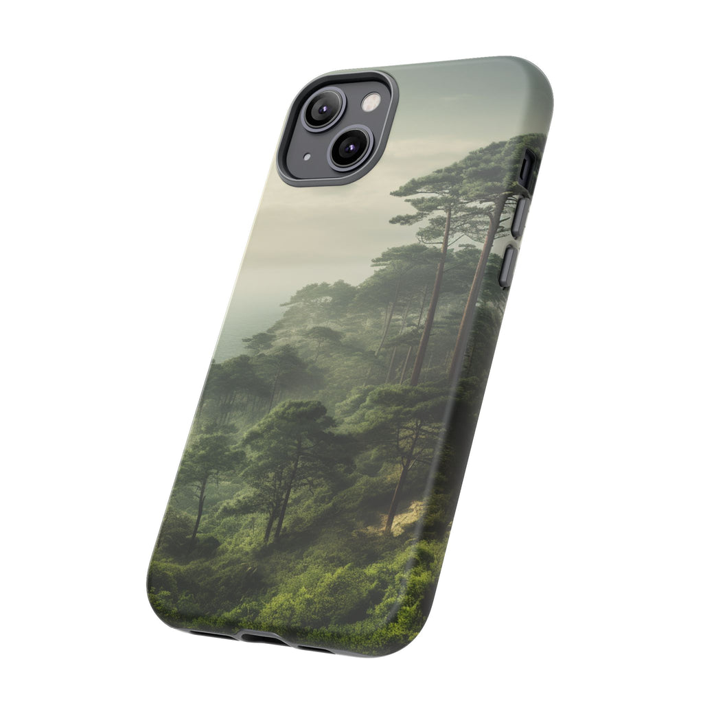 Phone Case, Tough Case for iPhone, Forest Print Phone Cover, Nature Lover Gift, Protective Phone Case, Outdoor Adventure Accessory