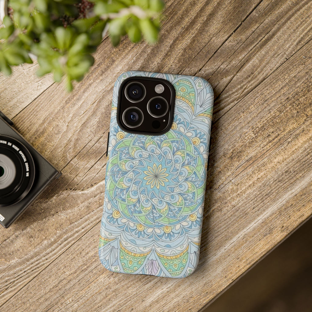 Mandala Floral Phone Case — Pastel Boho Tough Case