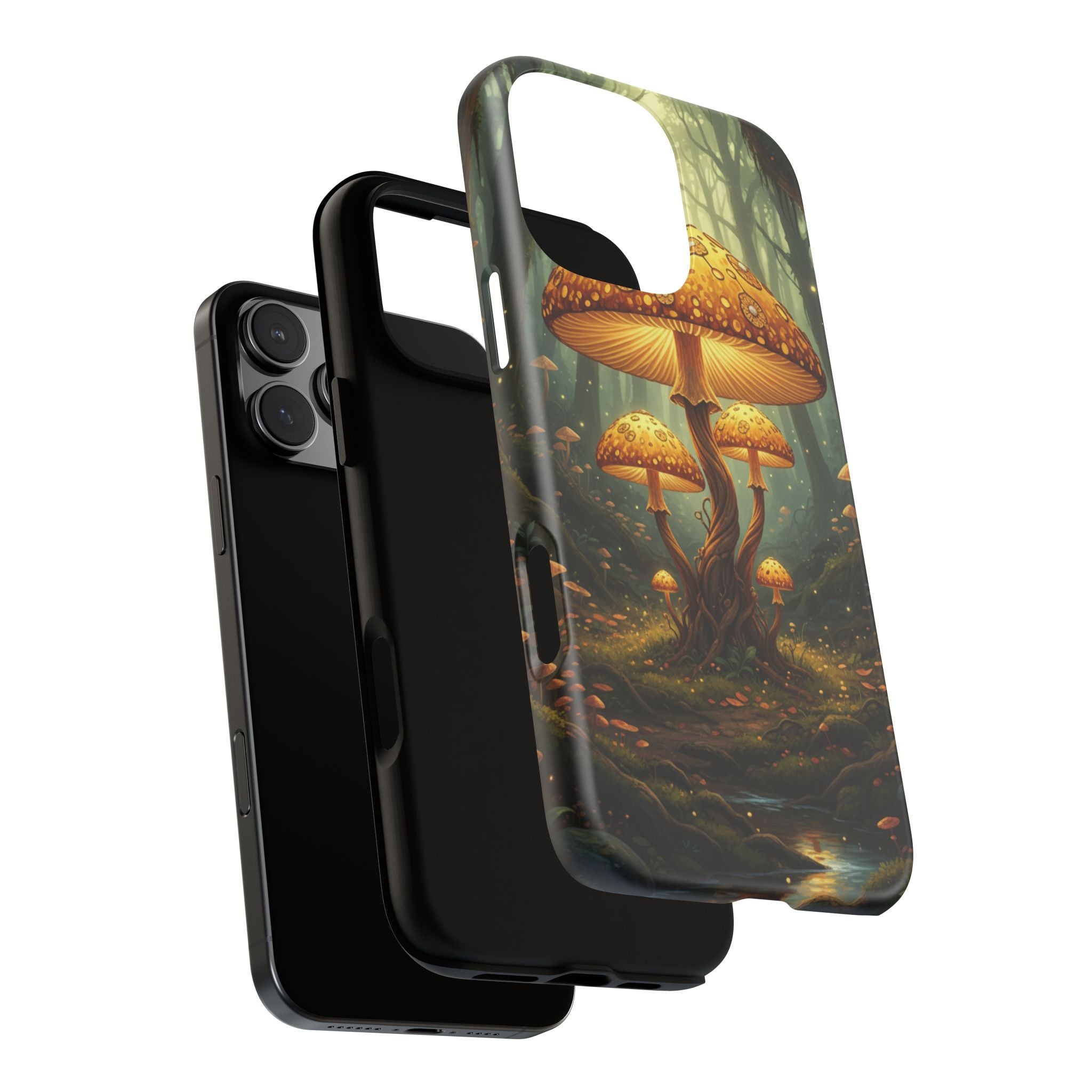 Mushroom Forest Tough Phone Case — Protective Fantasy Nature Design