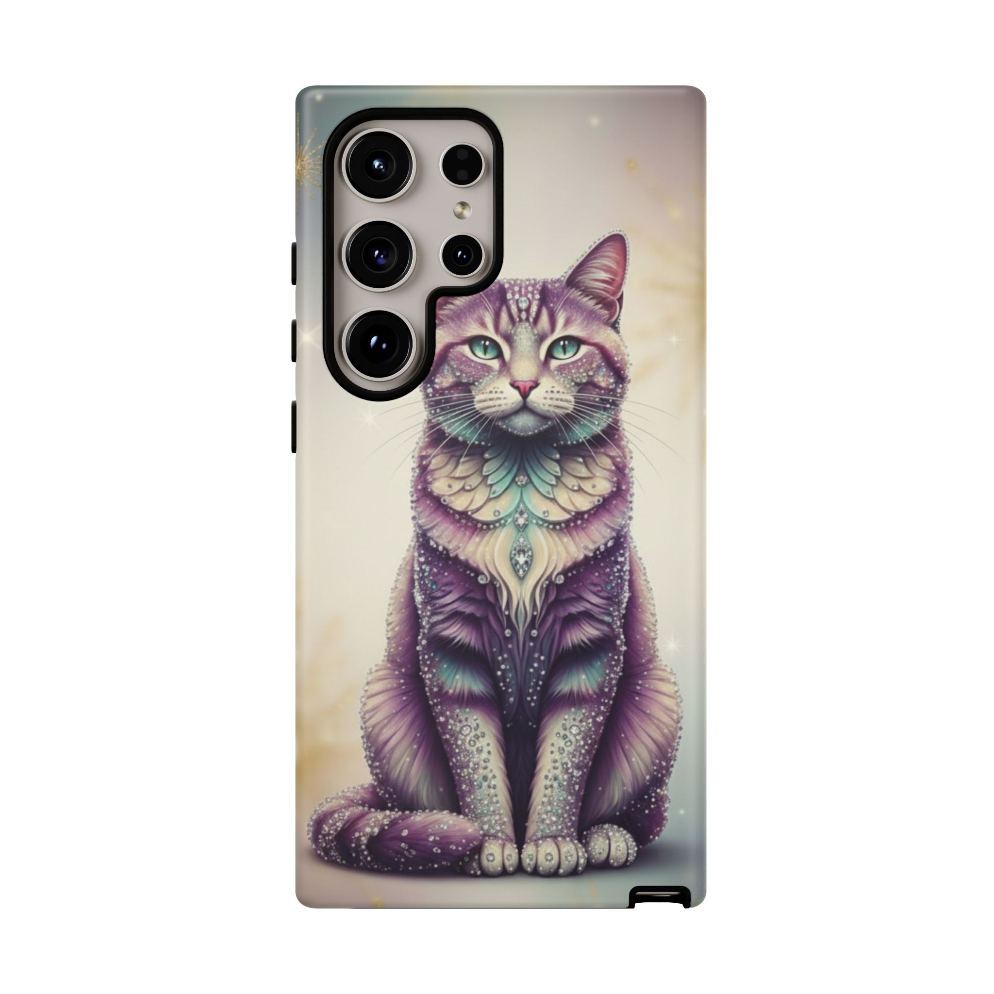 Mystic Cat Phone Case — Protective Tough Case with Enchanted Feline Design