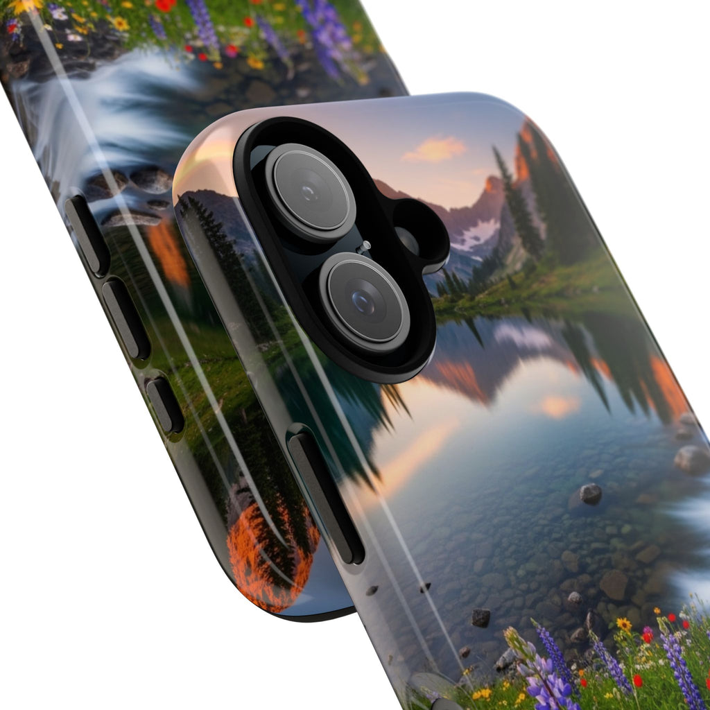 Mountain Wildflower Phone Case — Scenic Nature Tough Case