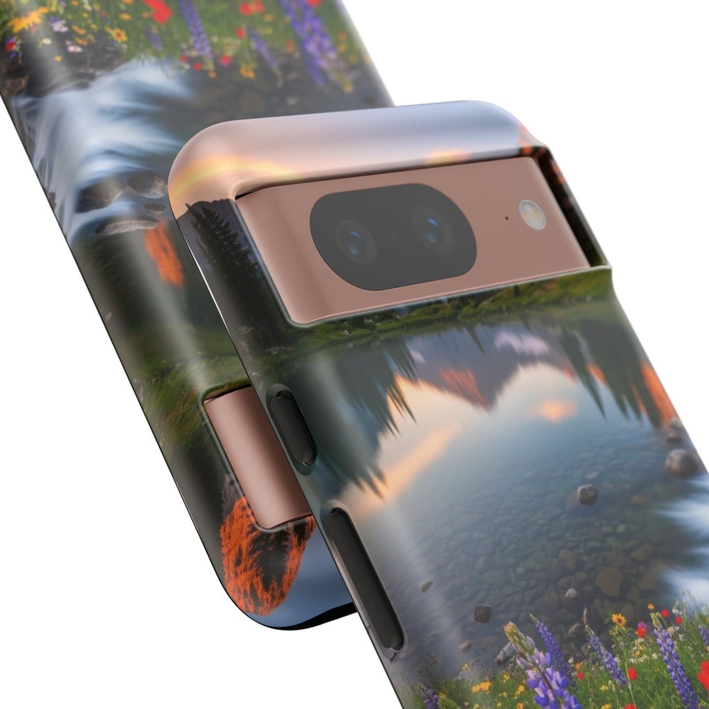 Mountain Wildflower Phone Case — Scenic Nature Tough Case