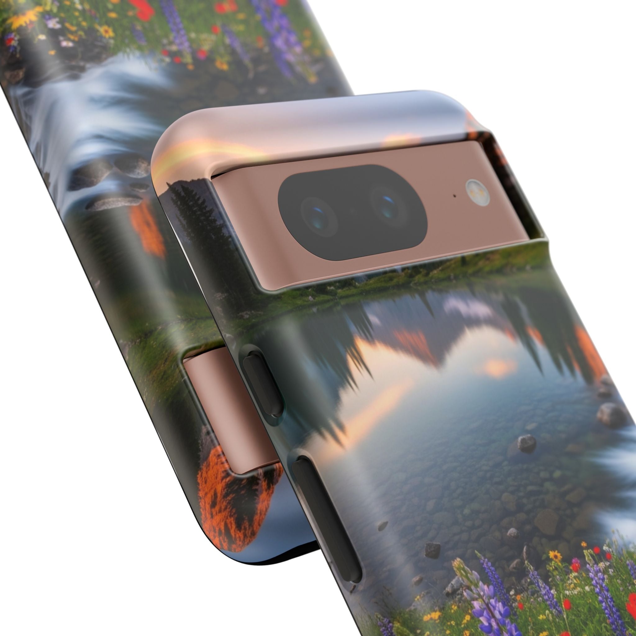 Mountain Wildflower Phone Case — Scenic Nature Tough Case