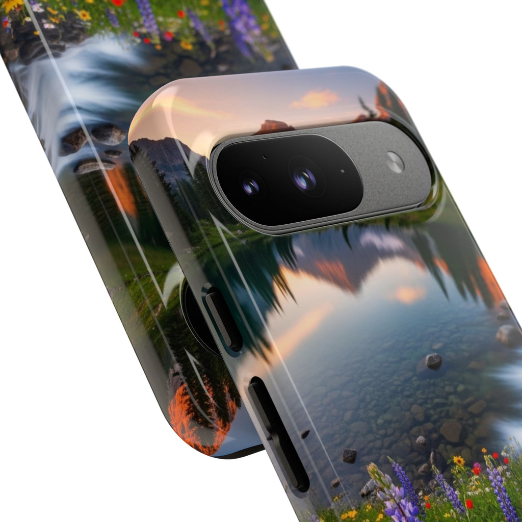 Mountain Wildflower Phone Case — Scenic Nature Tough Case