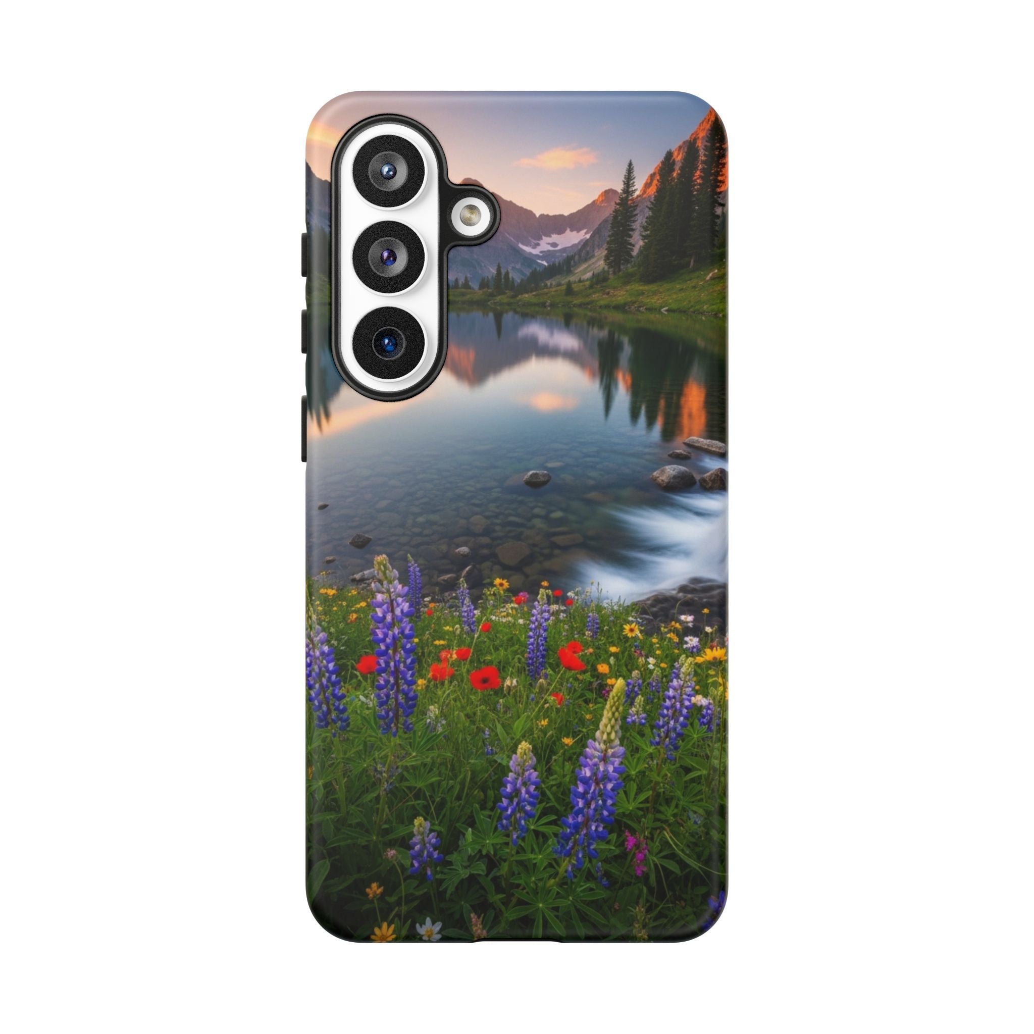 Mountain Wildflower Phone Case — Scenic Nature Tough Case